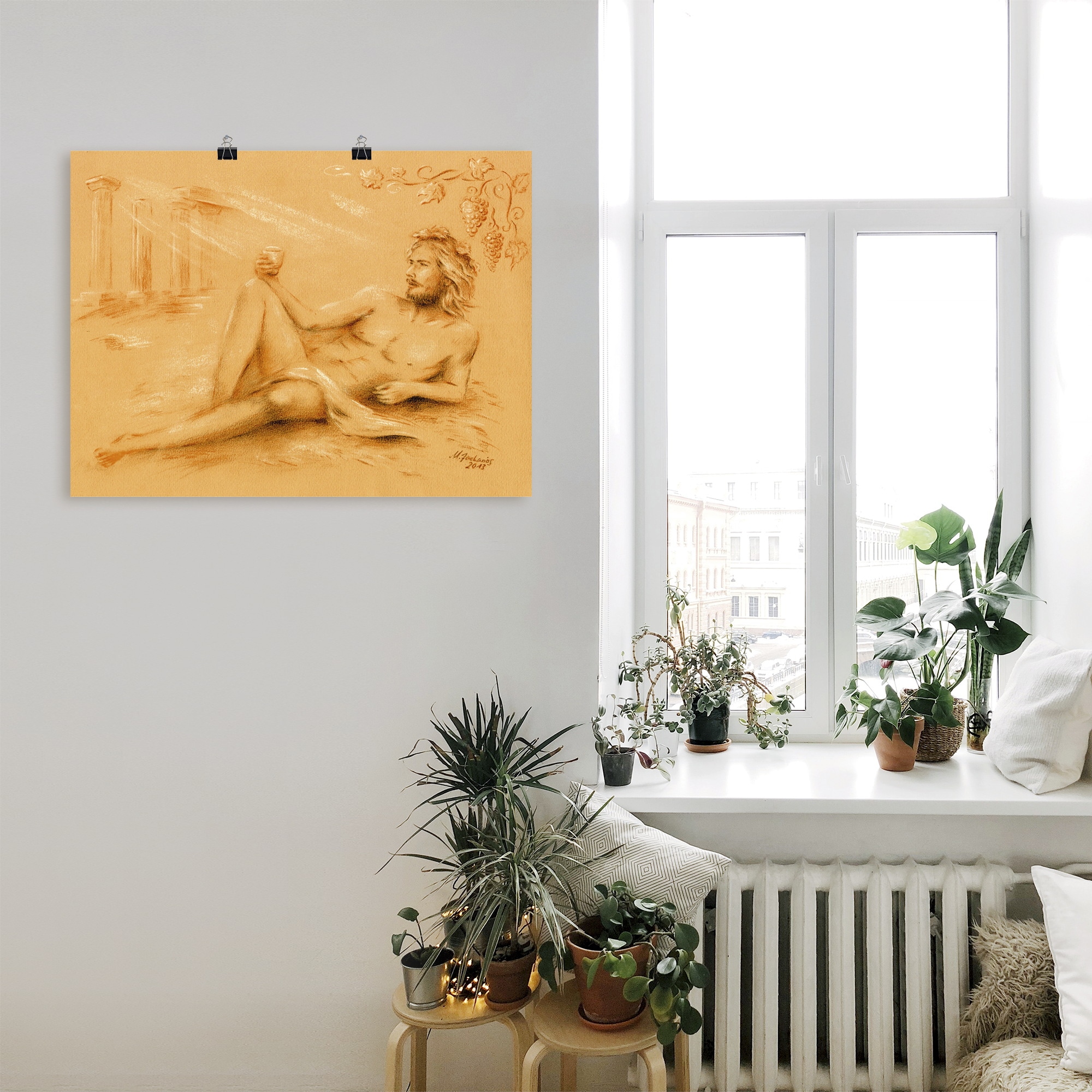 Artland Wandbild »Dionysos Gott des Weines«, klassische Fantasie, (1 St.), als Alubild, Leinwandbild, Wandaufkleber oder Poster in versch. Größen