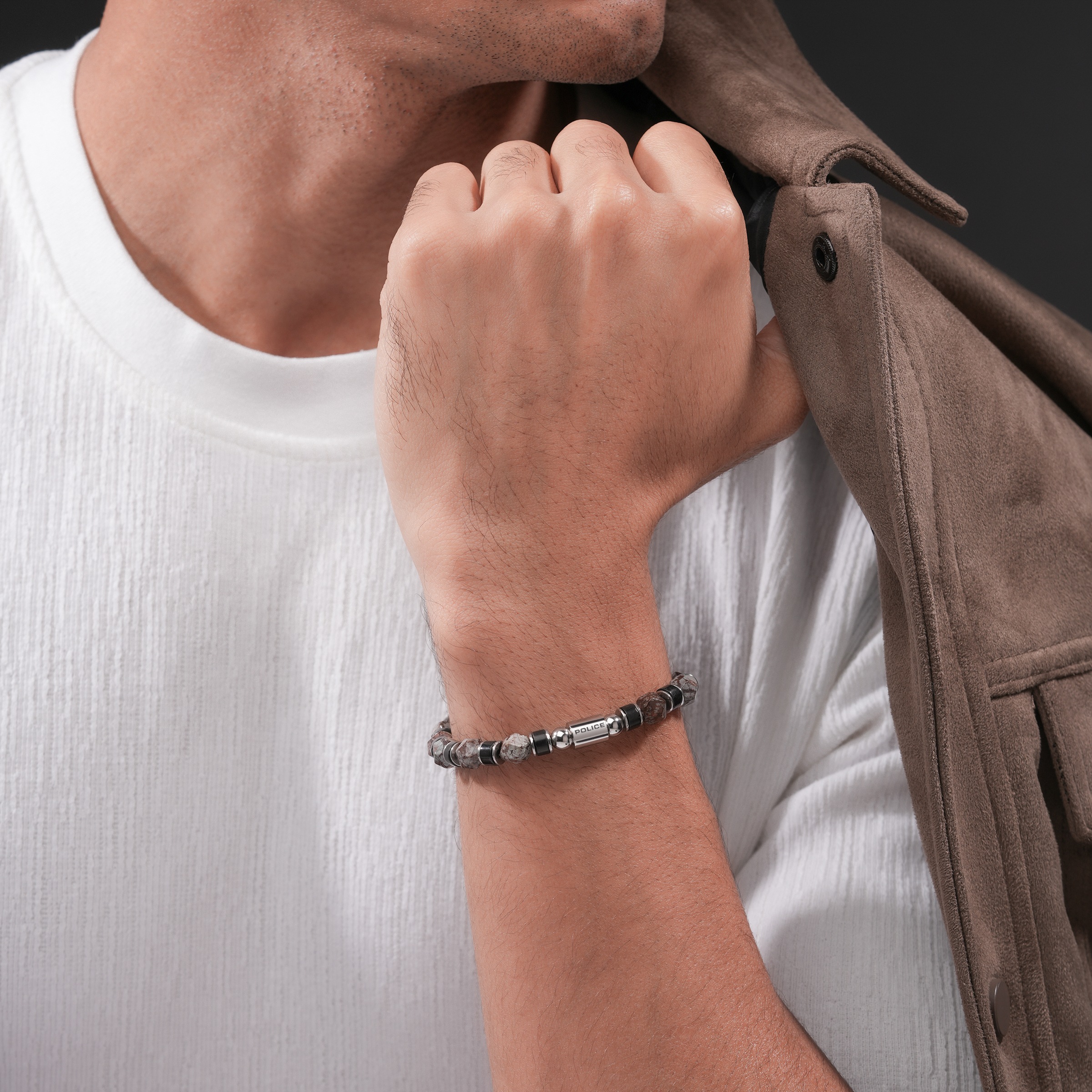 Police Armband »Rockcore« mit Achat oder mit Achat und Lapislazuli
