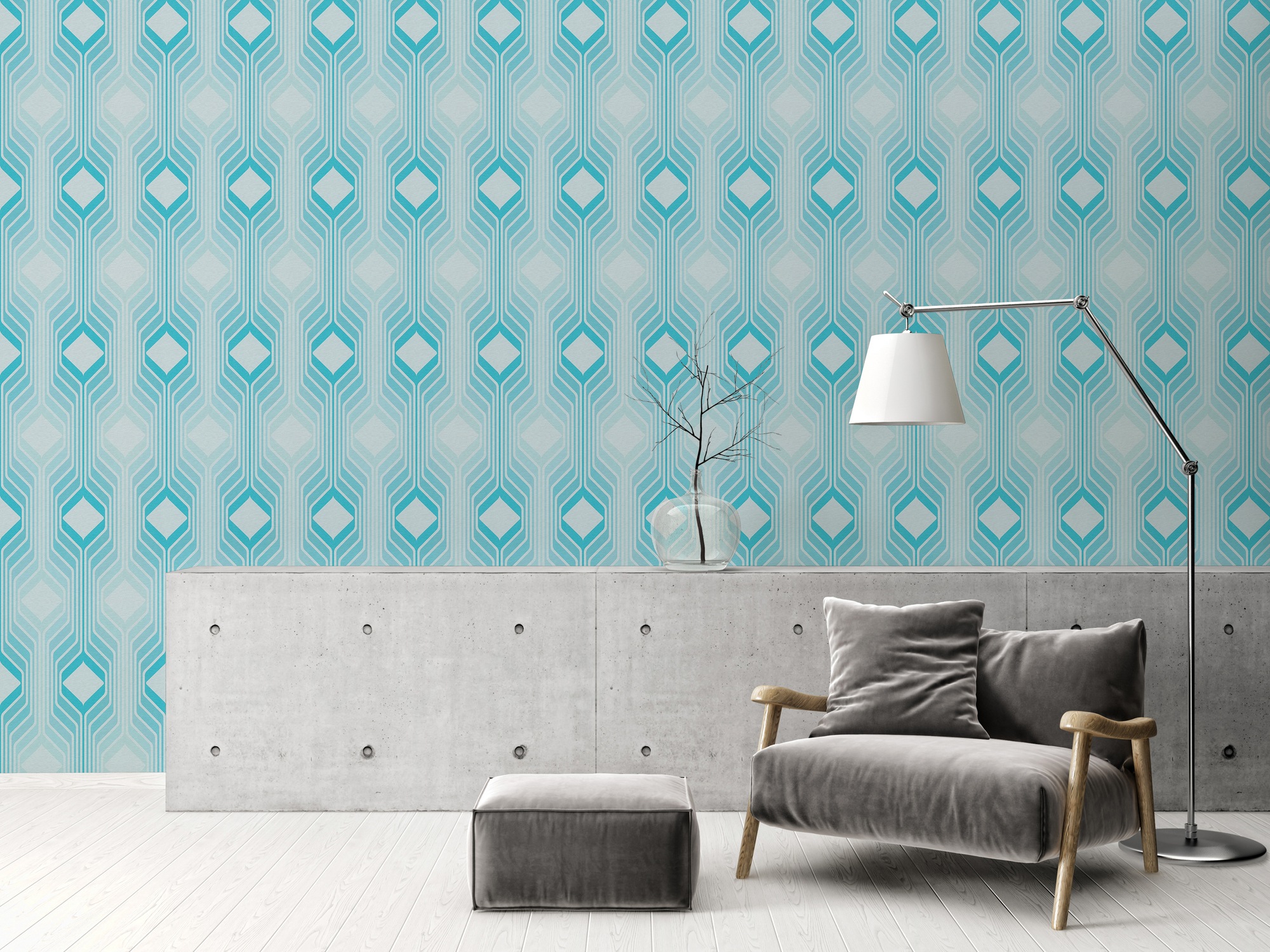 A.S. Création Vliestapete »Retro Chic 3D-Tapete Mustertapete Vintage 3D« matt strukturiert Vliestapete Kacheln für Schlafzimmer Küche Wohnzimmer 3D Design modern