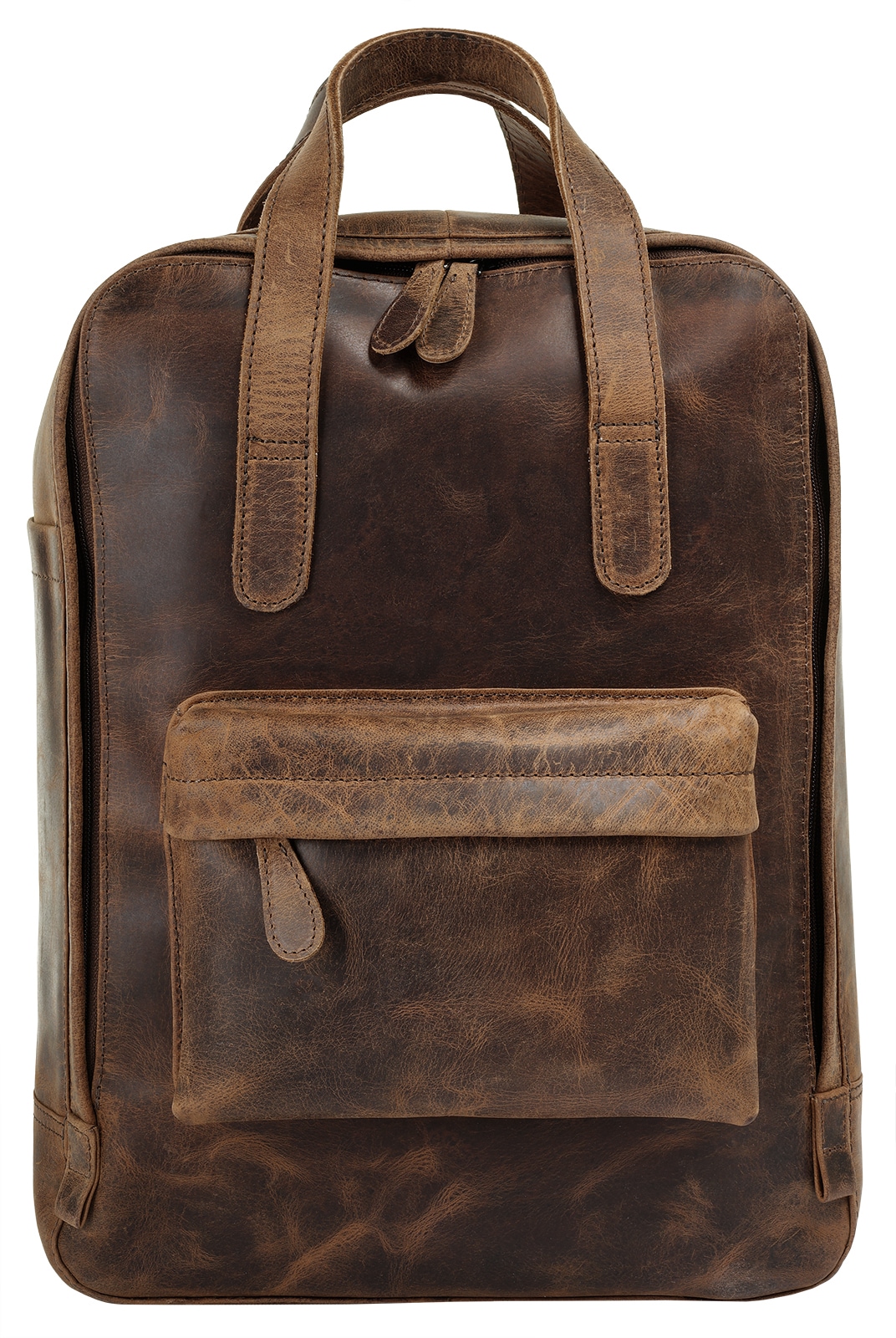 Bagan Laptoprucksack, echt Leder