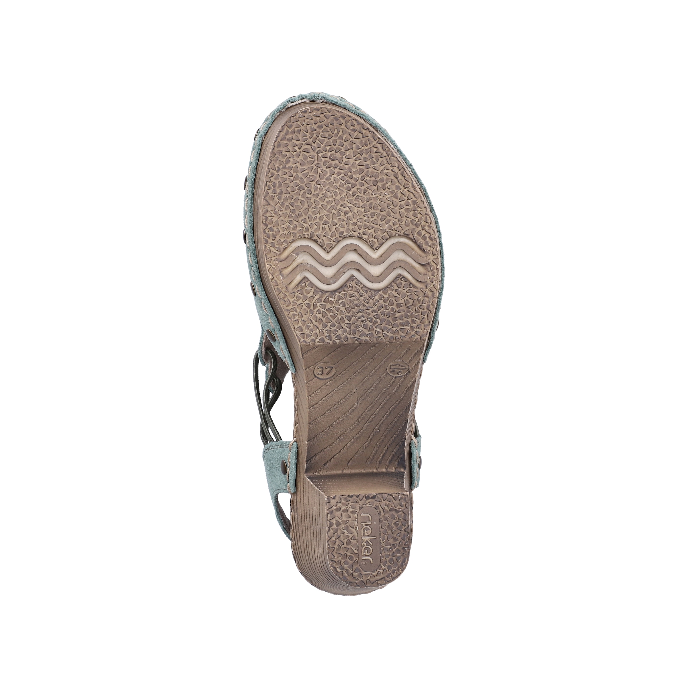 Rieker Clog  Sabot, Sandalette, Sommerschuh mit seitlichen Gummizügen