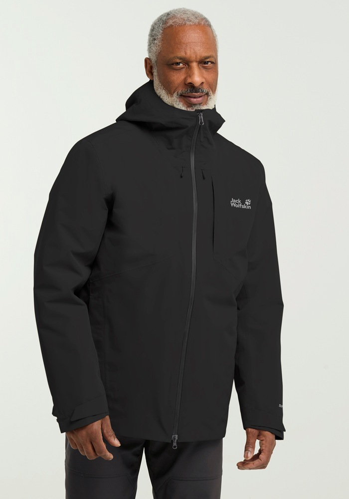 Jack Wolfskin 3-in-1-Funktionsjacke »ICECAPE 3IN1 DOWN JKT M RDS«, mit Kapuze