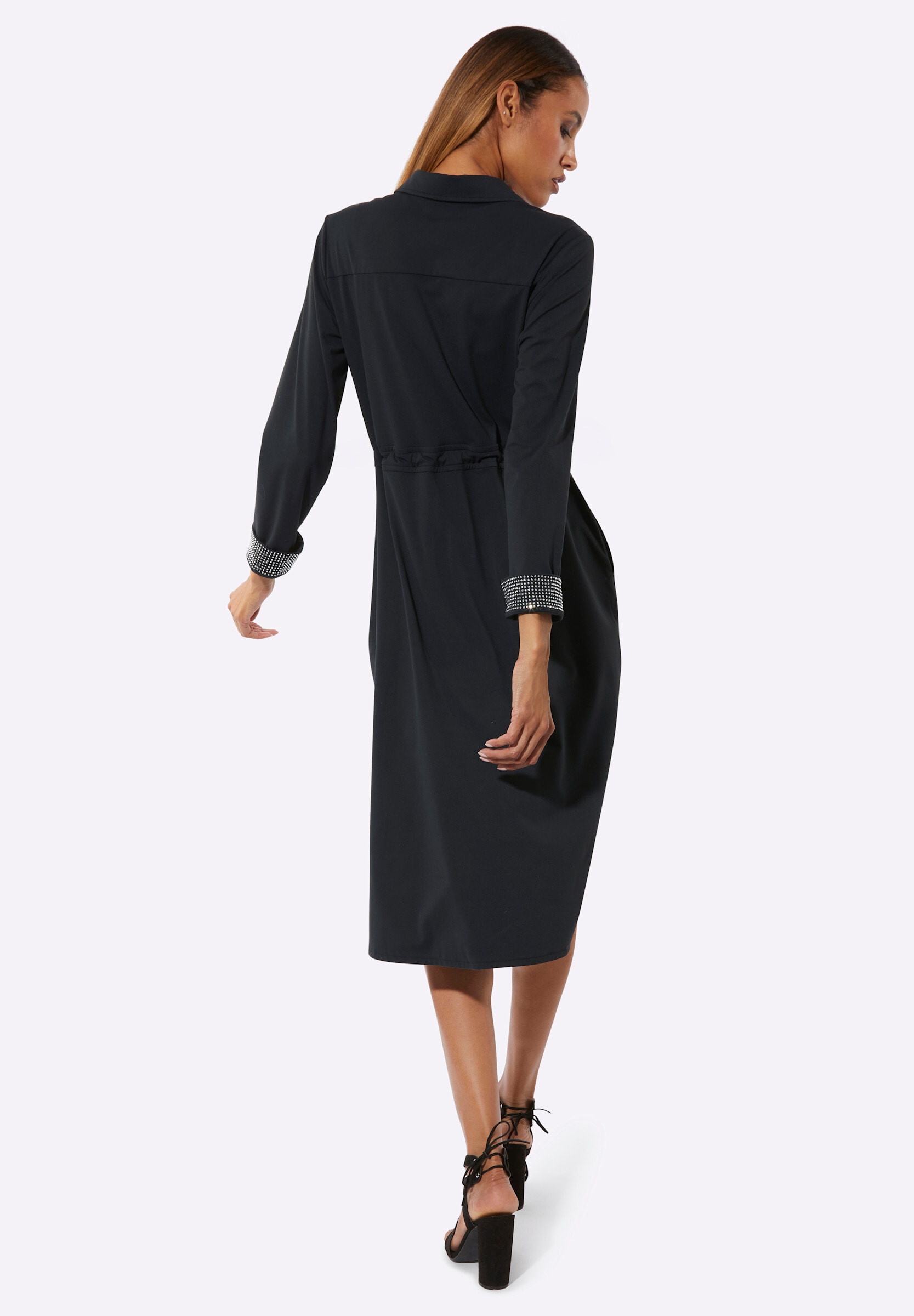 creation L Polokleid »Jersey-Kleid Polokleid mit Weitenregulierung auf Taillenhöhe«