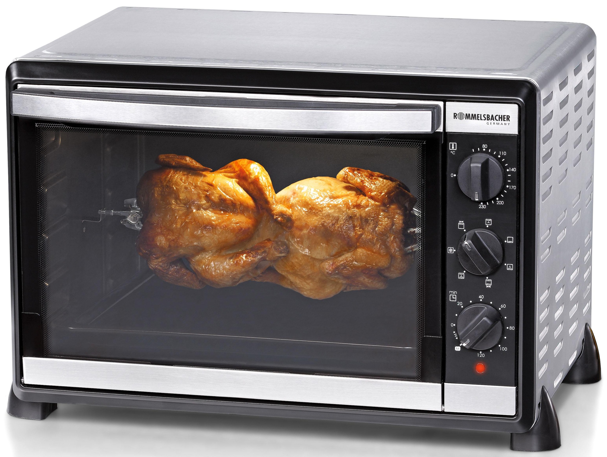 Rommelsbacher Minibackofen »Back & Grill Ofen BG 1805/E«, 1800 W, für Backformen bis 31,5 cm Ø