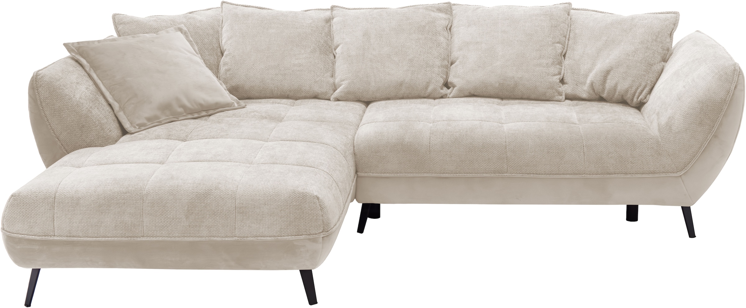 exxpo - sofa fashion Ecksofa »Midway mit einfacher Easy-Lift-Bettfunktion, bequem und modern«, inkl. Bettfunktion und praktischem Bettkasten, L-Form