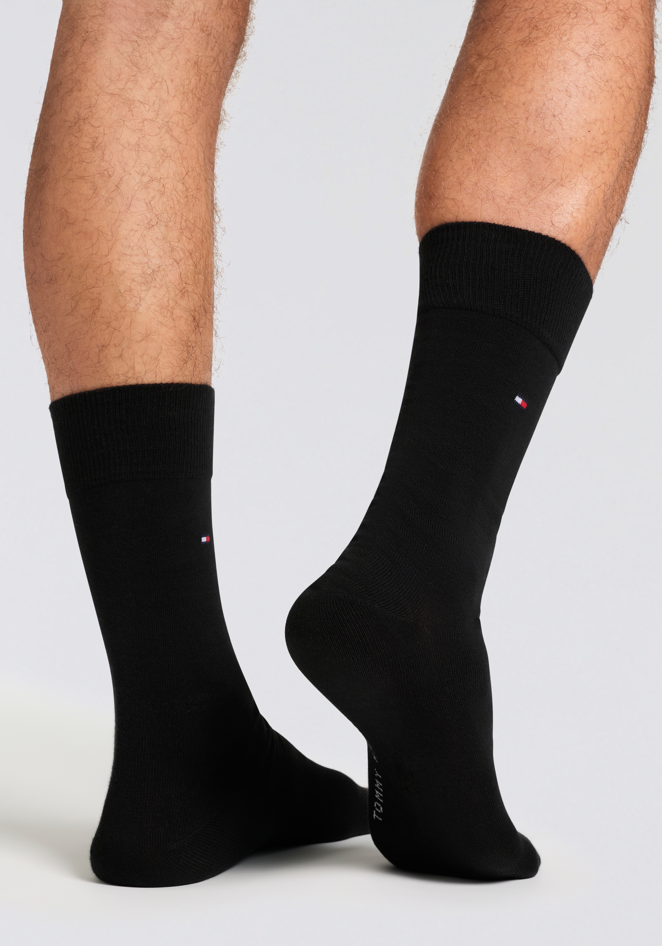 Tommy Hilfiger Socken »TH MEN SOCK 6P ECOM« Packung, 6 Paar, 6 Paar tlg. Gekämmte Baumwolle, atmungsaktiv, druckfreier Bund