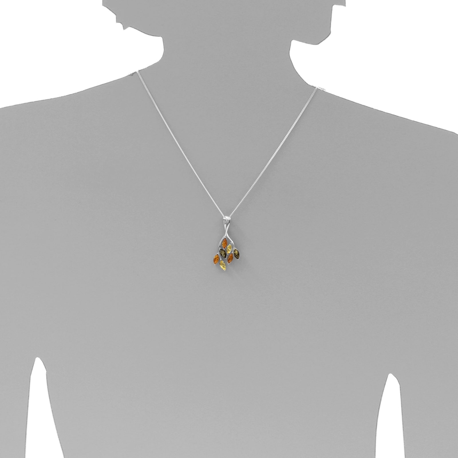 OSTSEE-SCHMUCK Kettenanhänger »- Paulin - Silber 925/000 - Bernstein«