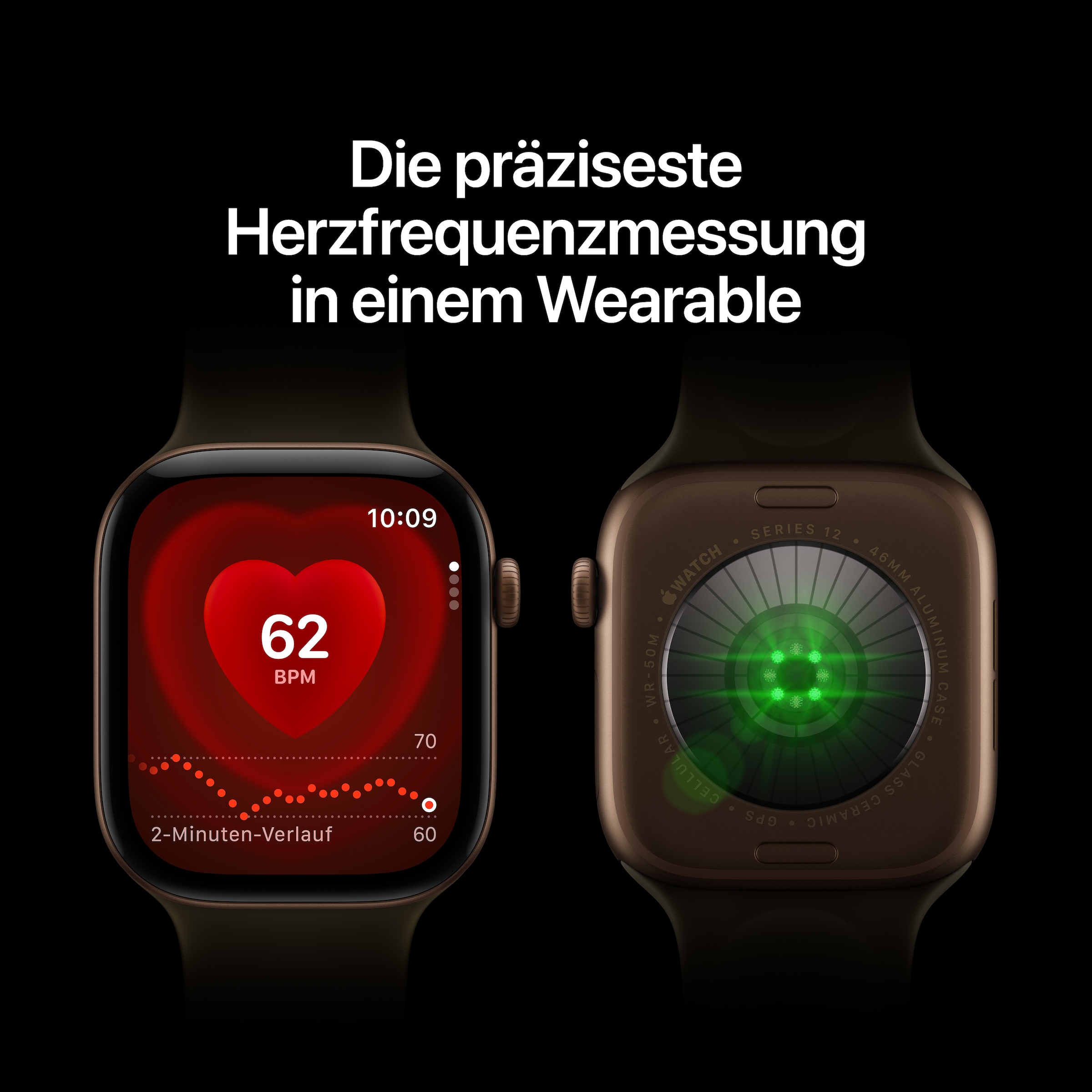 Apple Smartwatch »Watch Series 12 Ceramic GPS + Cellular«(42/ 1,65 ″) Watch OS