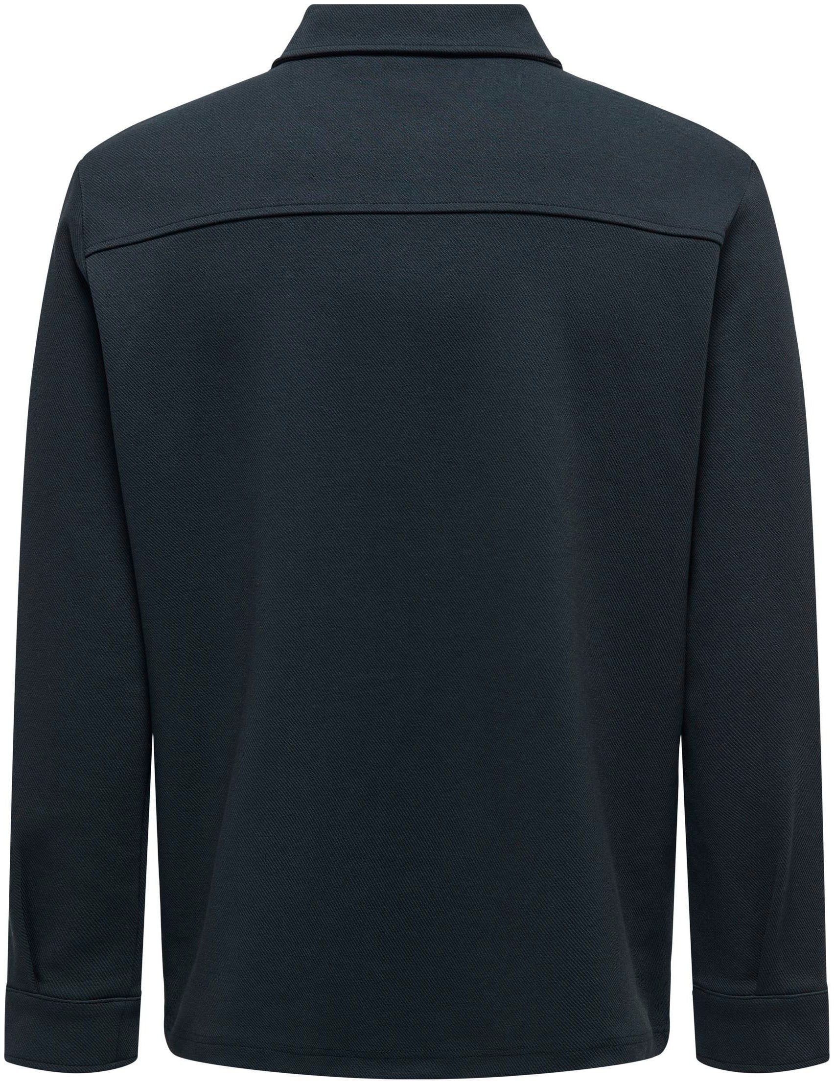 ONLY & SONS Langarmhemd »ONSNEWKODYL OVERSHIRT SWEAT NOOS«