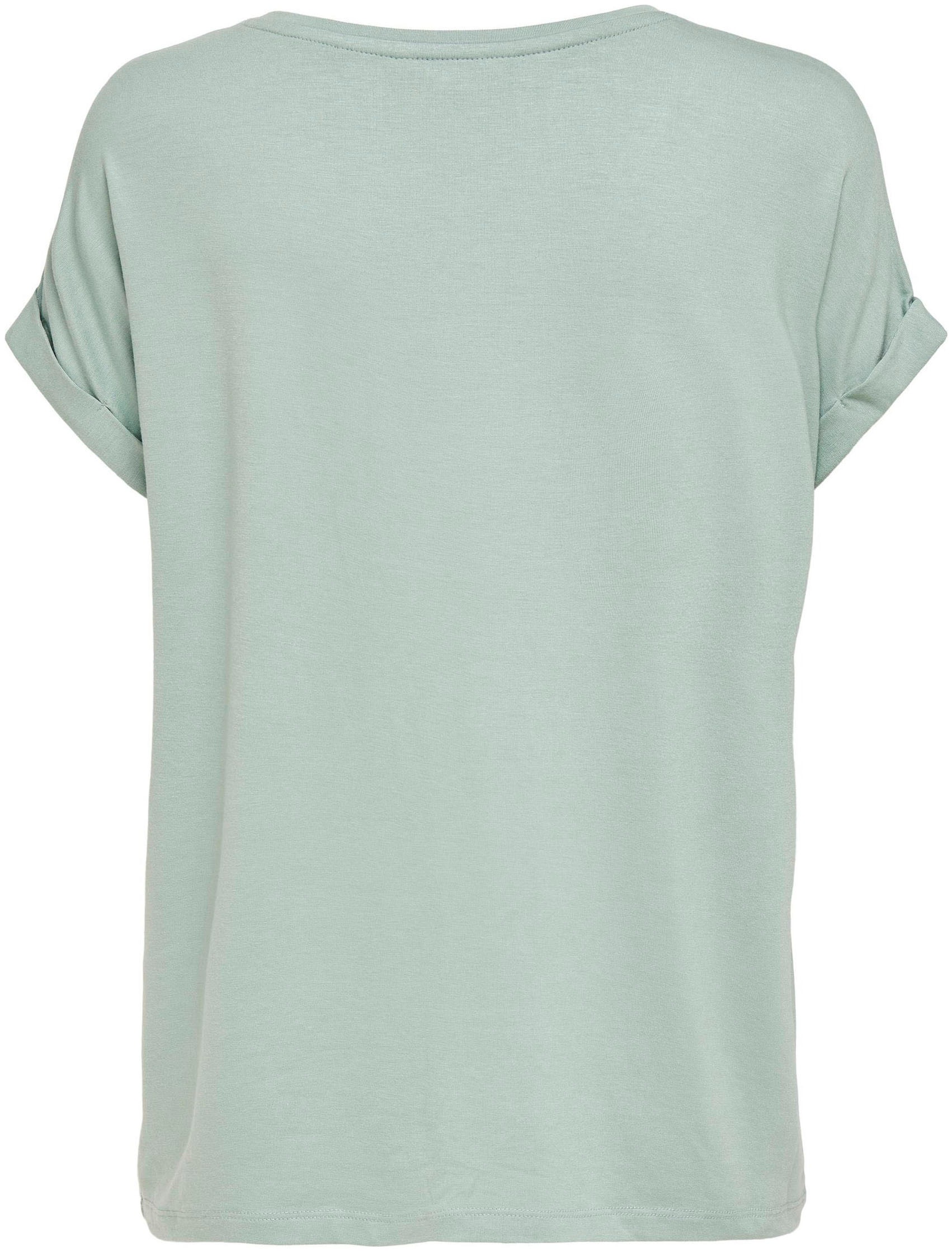 ONLY T-Shirt »ONLMOSTER S/S O-NECK TOP NOOS JRS«, mit Aufschlag am Arm