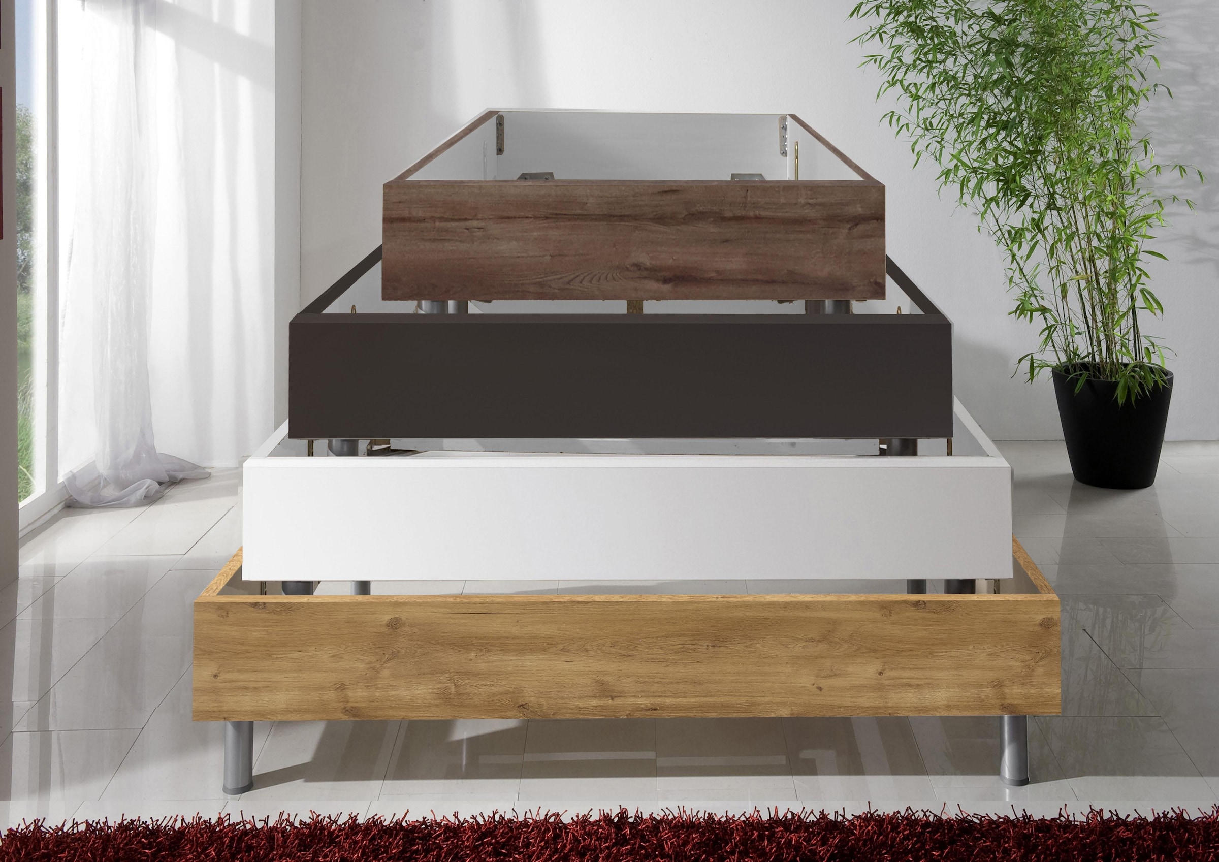 Wimex Bett »Easy, große Auswahl an Größen und Farben, auch in Komforthöhe«, (Made in Germany), ohne Kopfteil, ideal unter Dachschrägen oder Fenster