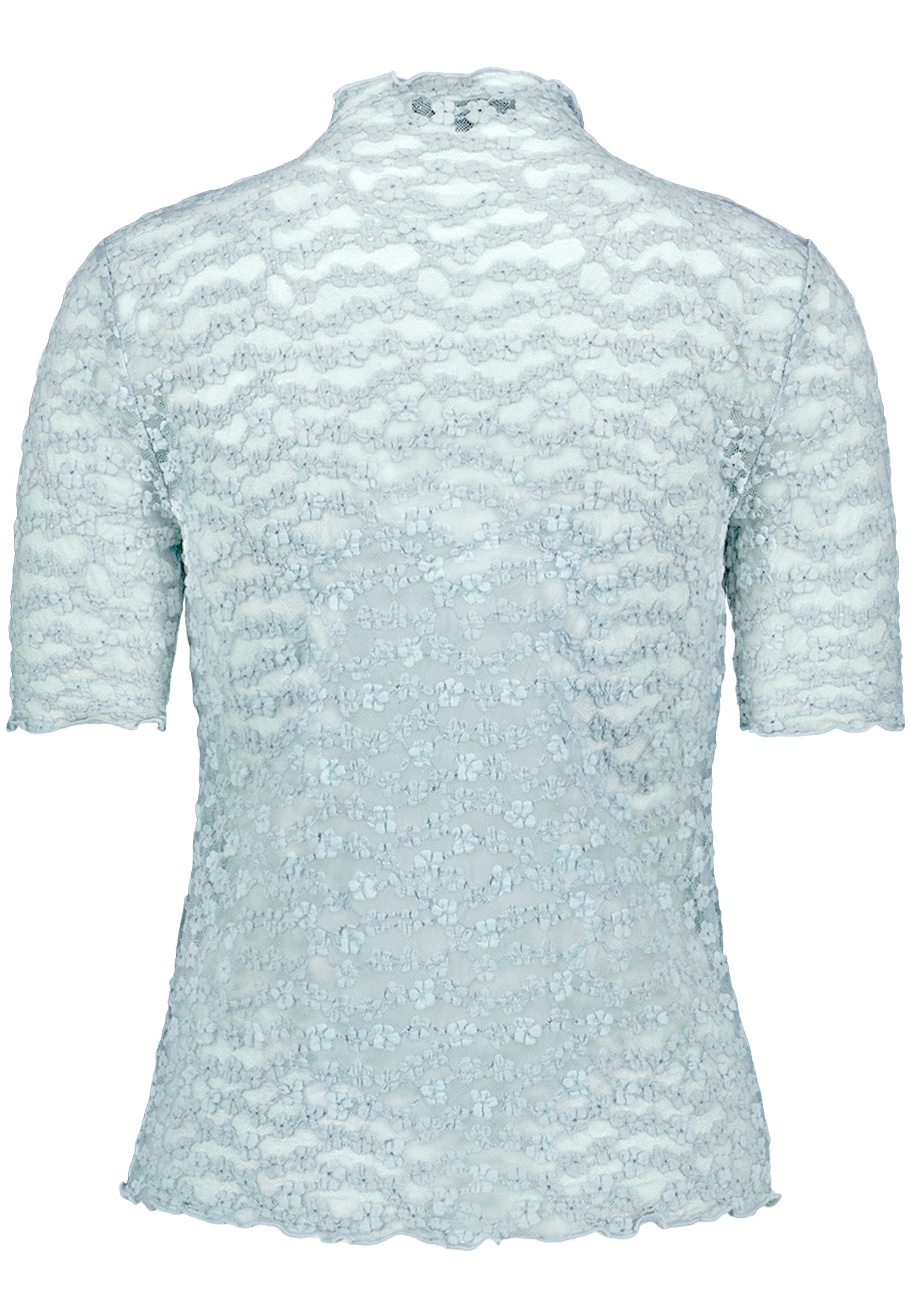 Zero Rundhalsshirt »Spitzenshirt kurzarm«