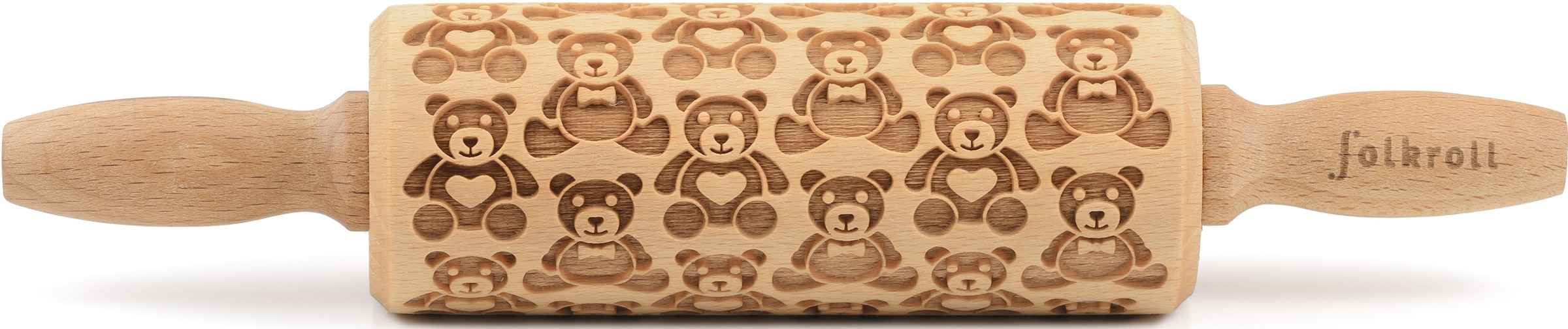 folkroll Teigroller »3D-Motiv-Teigrolle«, Teddybären