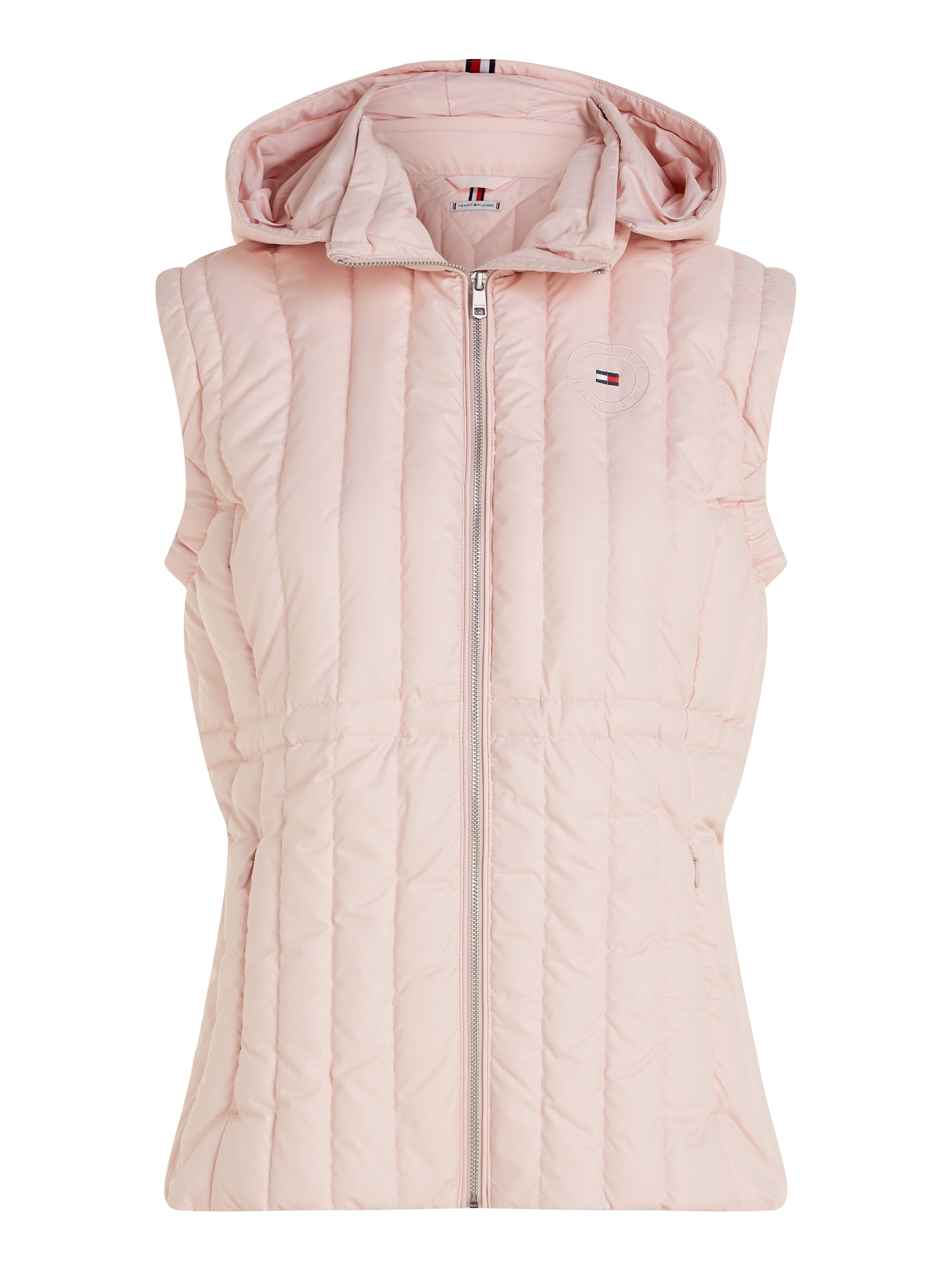 Tommy Hilfiger Daunenweste »FEMININE LW DOWN VEST«, mit Logostickerei