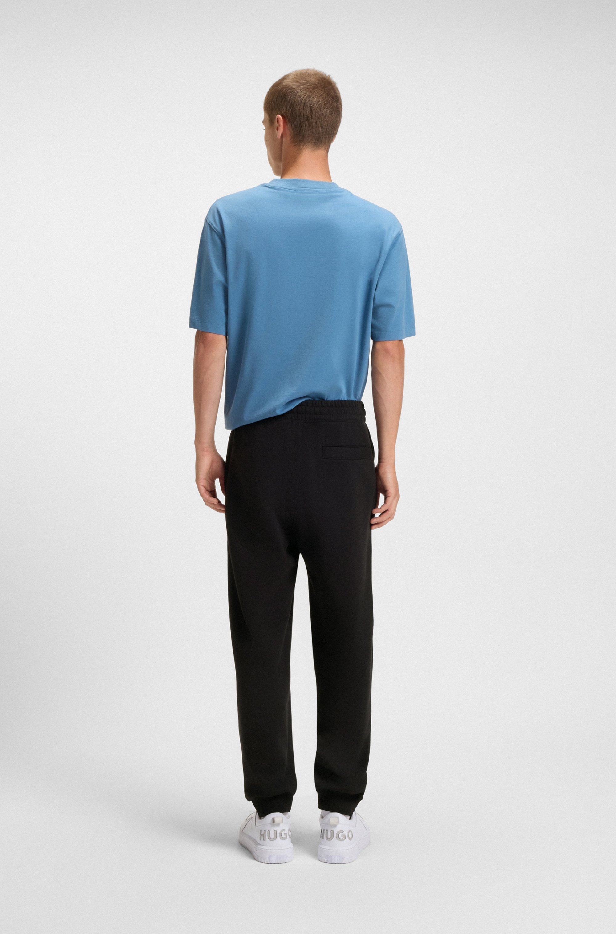 HUGO Blue Sweathose »Nogtro«, elastischer Bund, regular fit, Saumbündchen, Logodruck
