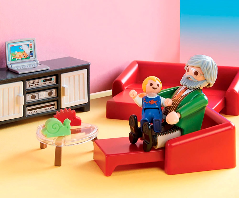 Playmobil® Konstruktions-Spielset »Gemütliches Wohnzimmer (70207), Dollhouse« Made in Germany
