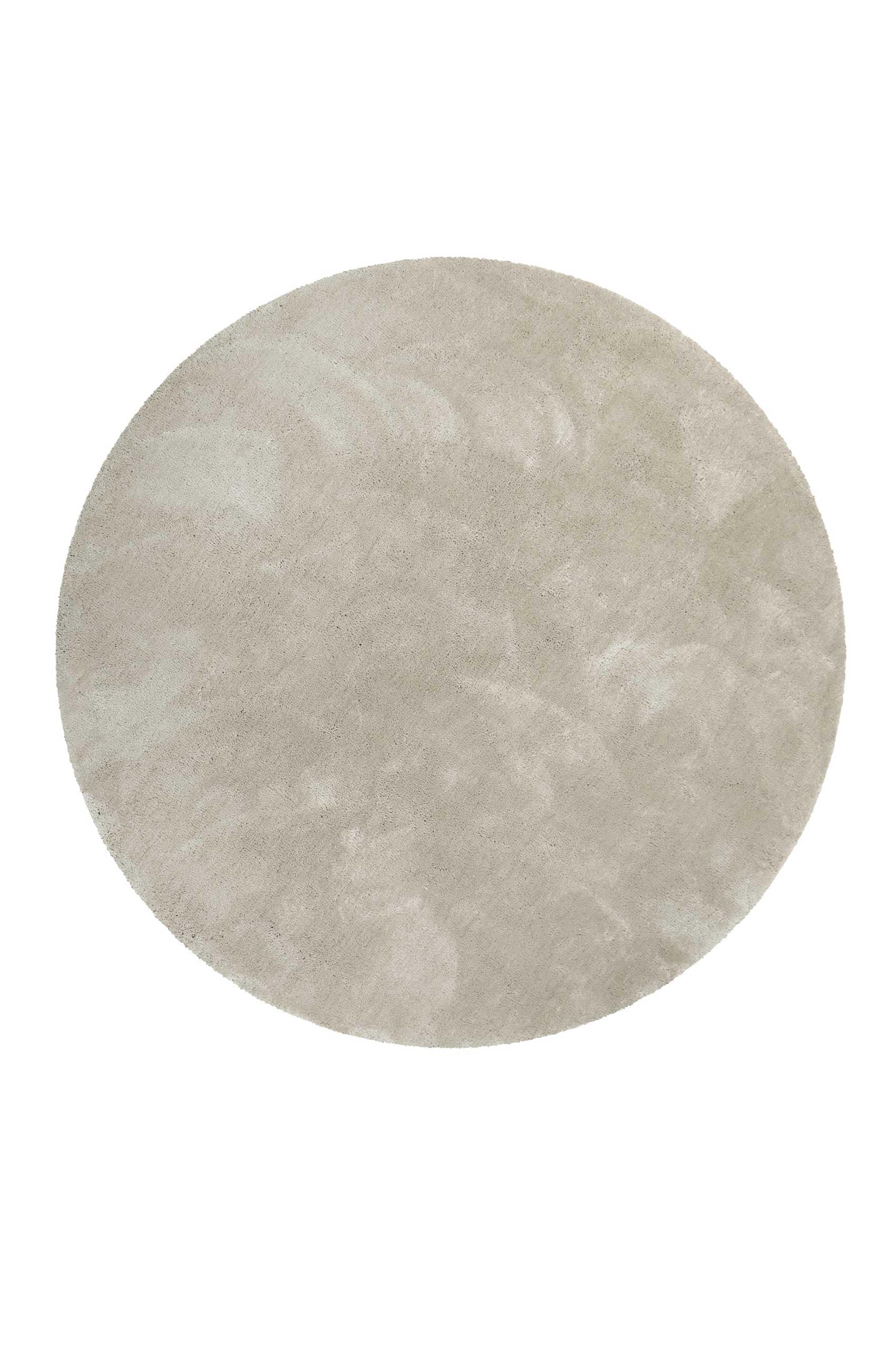 Wecon home Basics Teppich »Emilia« rund 25 mm Höhe Hochflorteppich, getuftet, modern, einfarbig, flauschig, Wohnzimmer