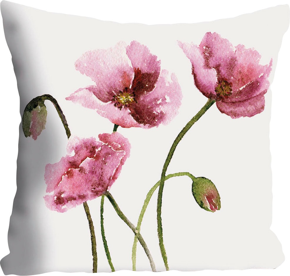 queence Kissenhülle »Melanie«, (1 St.), mit modernen Mohnblumen