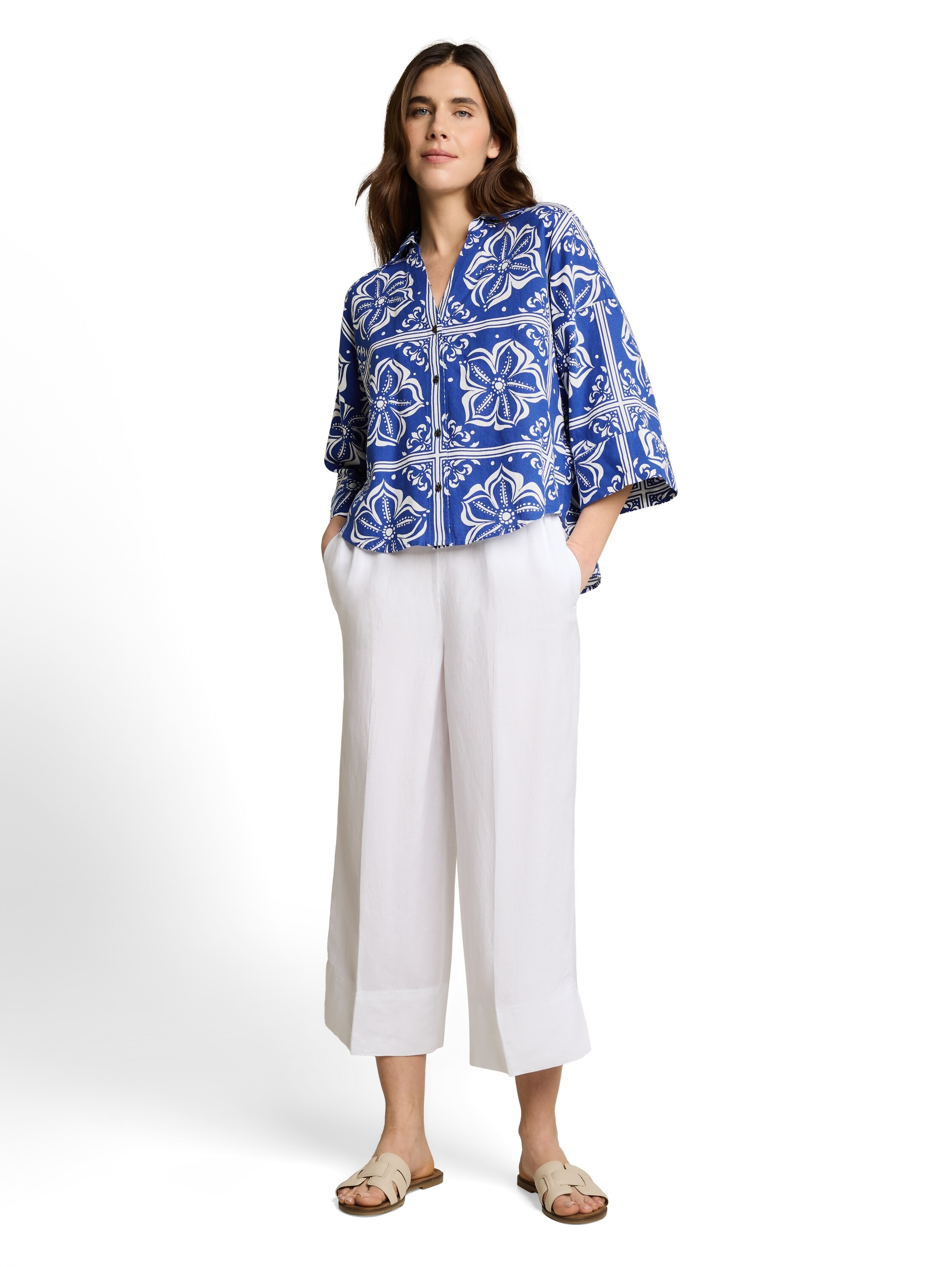 TOM TAILOR Hemdbluse mit All-Over Print