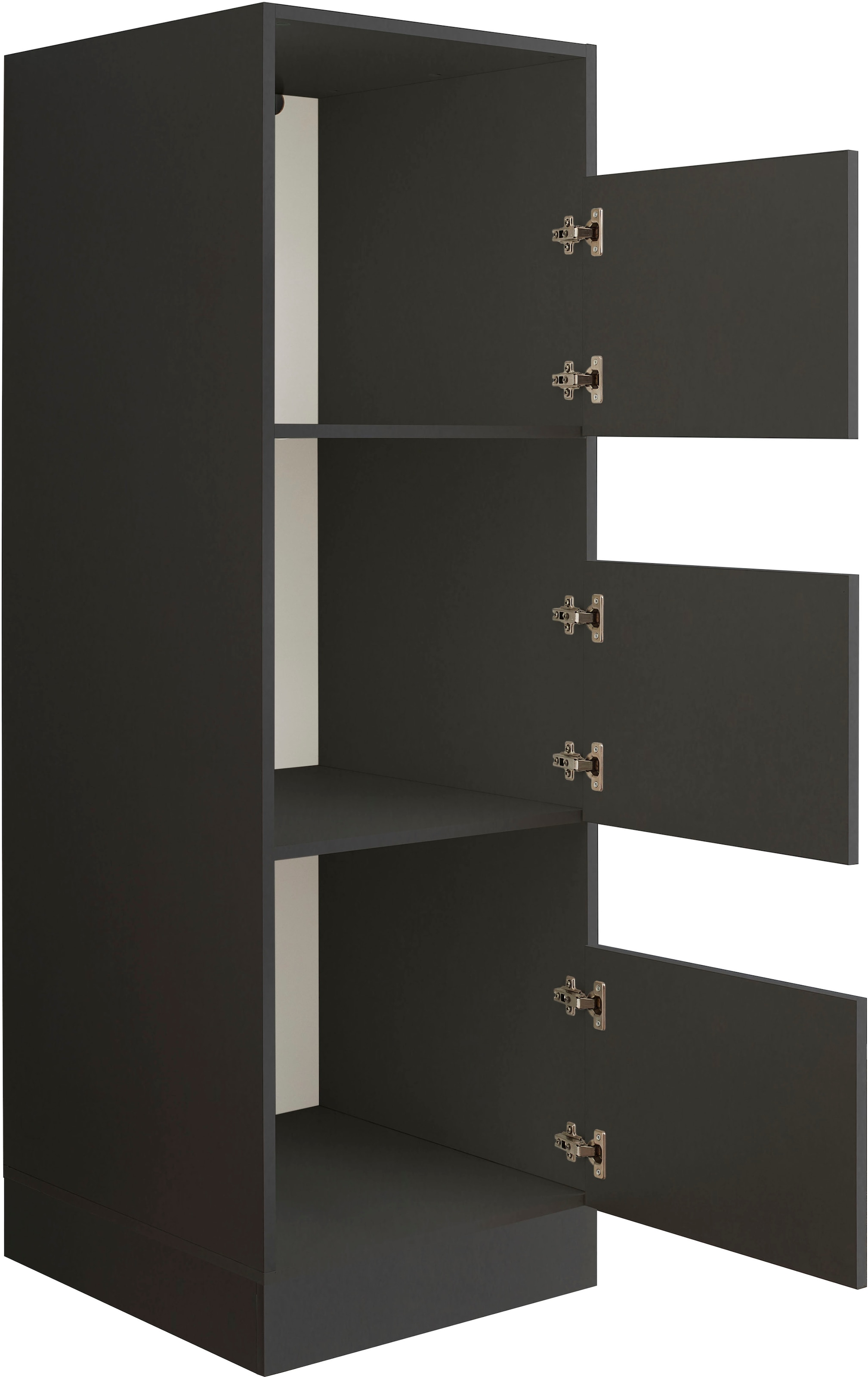 Laundreezy Wäscheschrank »LAUNDREEZY LDO50« Breite 50 cm, höhenverstellbare Füße, Soft-Close-Funktion