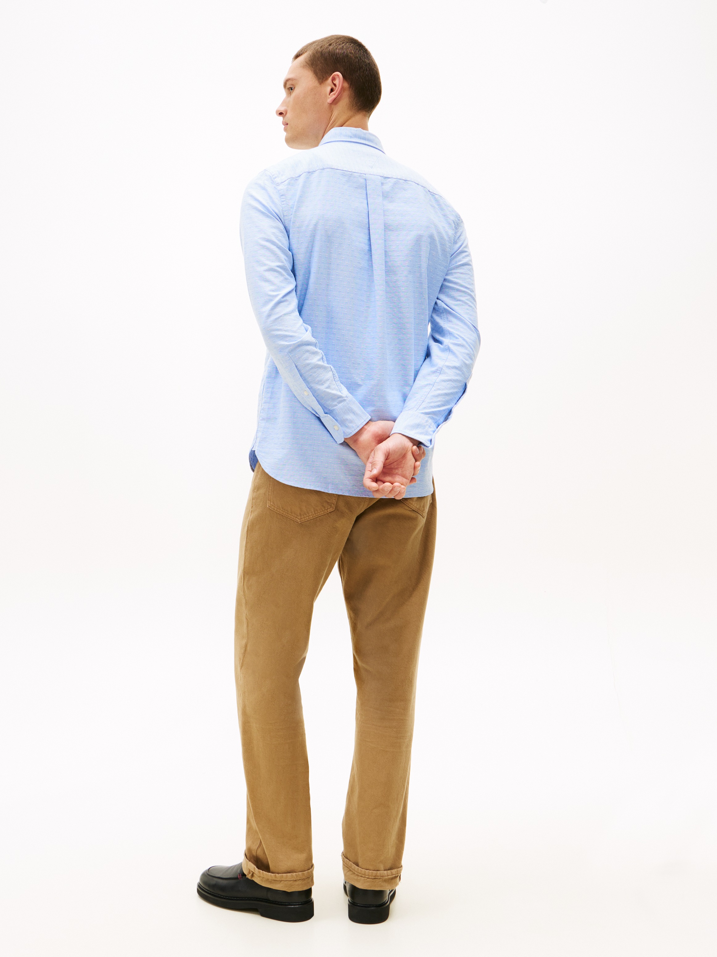 Tommy Hilfiger Langarmhemd »OXFORD DOBBY« Button-down-Kragen, regular fit, Businesshemd