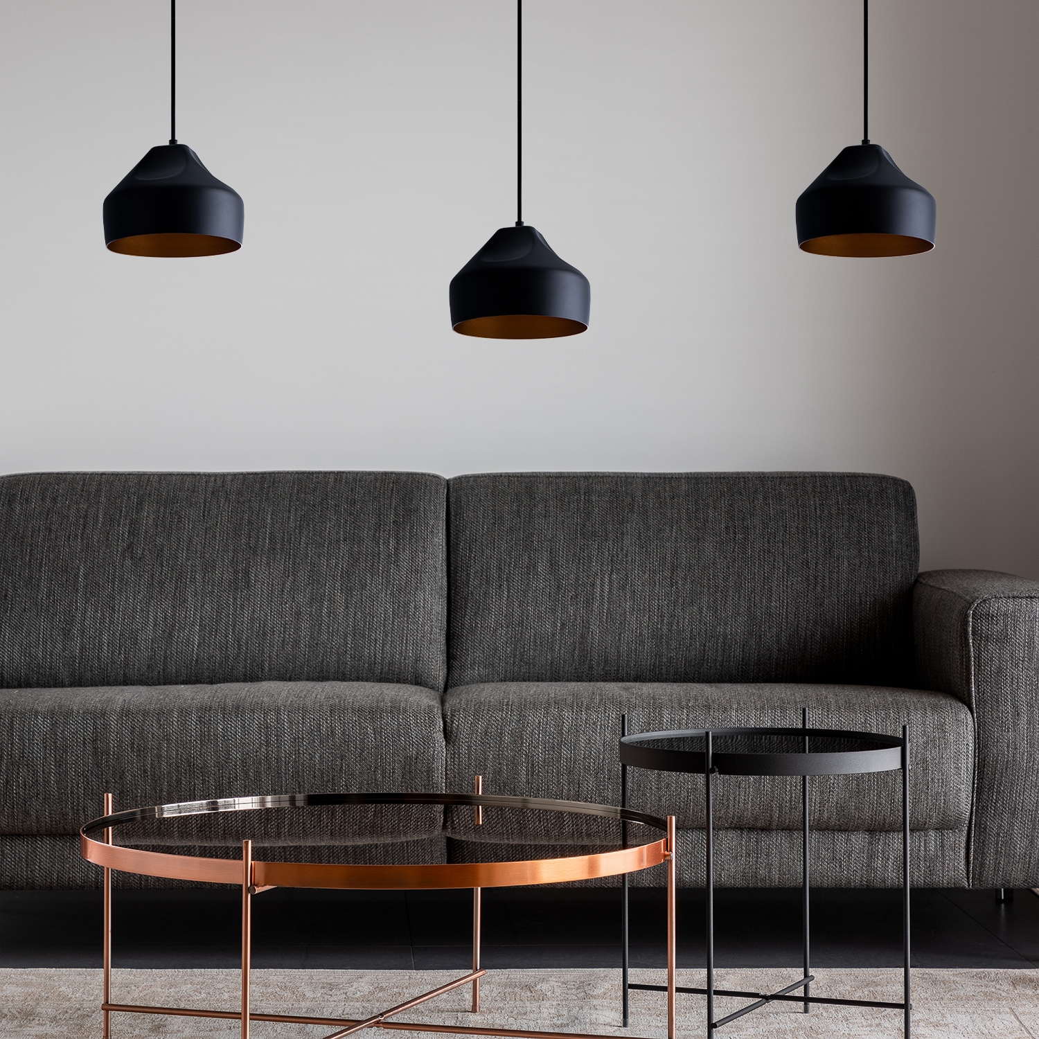 Paco Home Pendelleuchte »HURLEY U« E27 Hängelampe Esszimmer Küchenlampe Hängend Esstischlampe Innen Gold