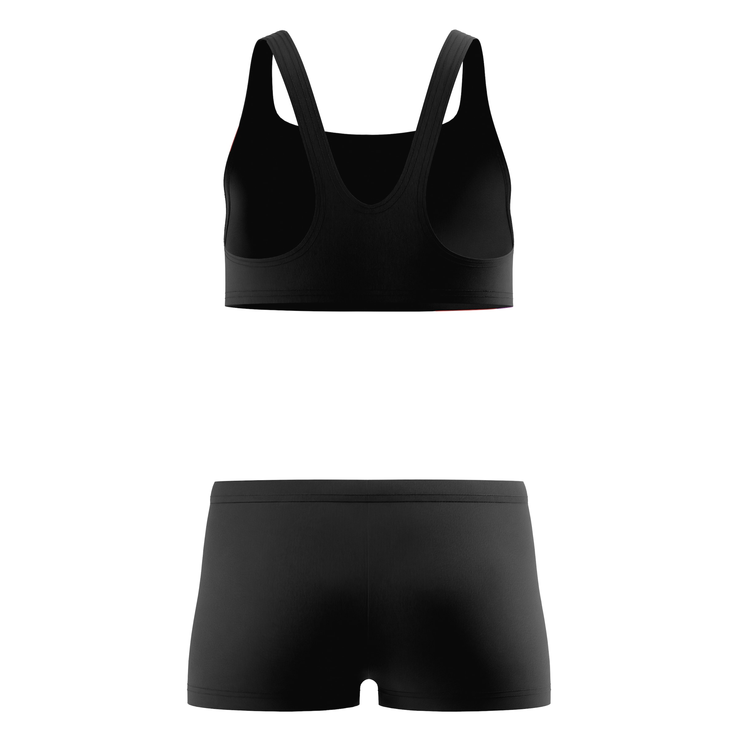 Speedo Bustier-Bikini »HYPERBOOM BUTTERFLY BACK 2PC BLK/PNK«