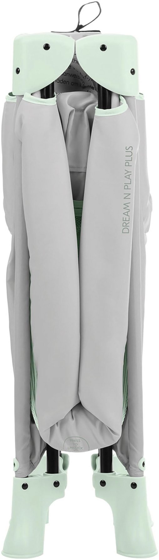 Hauck Baby-Reisebett »Dream N Play Plus, Dusty Mint«, Vorderausstieg