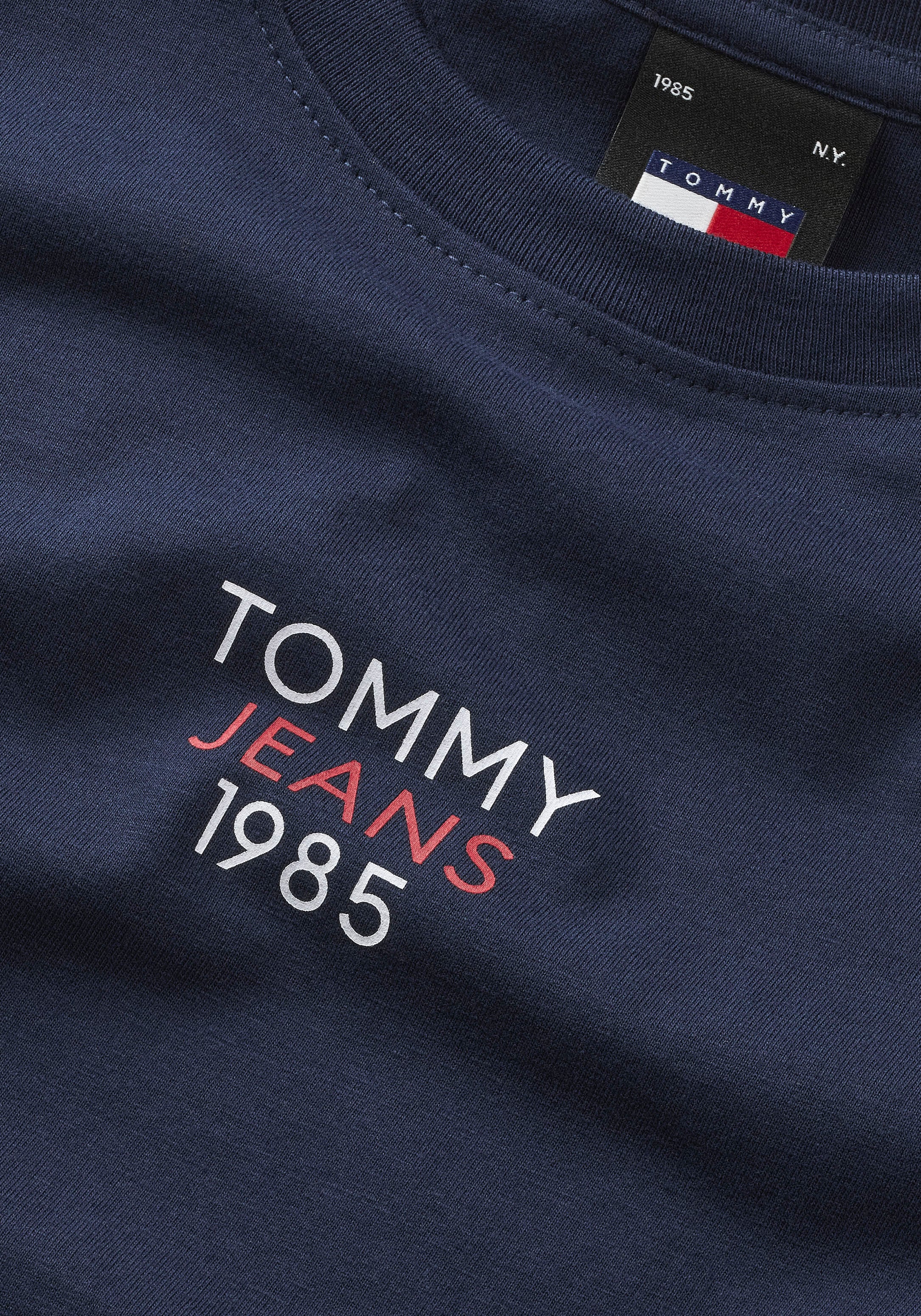 Logoschriftzug »Slim mit Tommy Logo bei Shirt«, Jeans Langarmshirt Fit online Essential OTTO Longsleeve