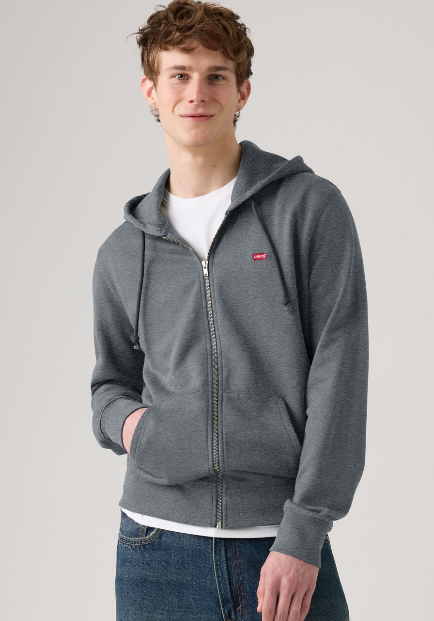 Levi's® Kapuzensweatjacke »NEW ORIGINAL ZIP UP« mit Logo-Stickerei und Kängurutasche