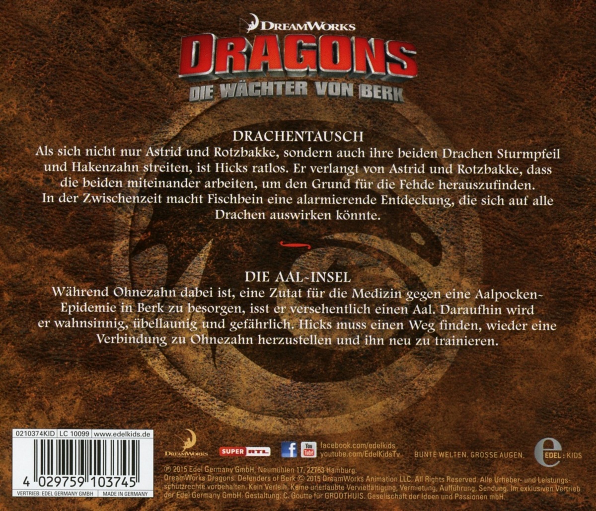 Musik Cd 18 Original Horspiel Z Tv Serie Drachentausch Dragons Die Wachter Von Berk Online Kaufen Otto