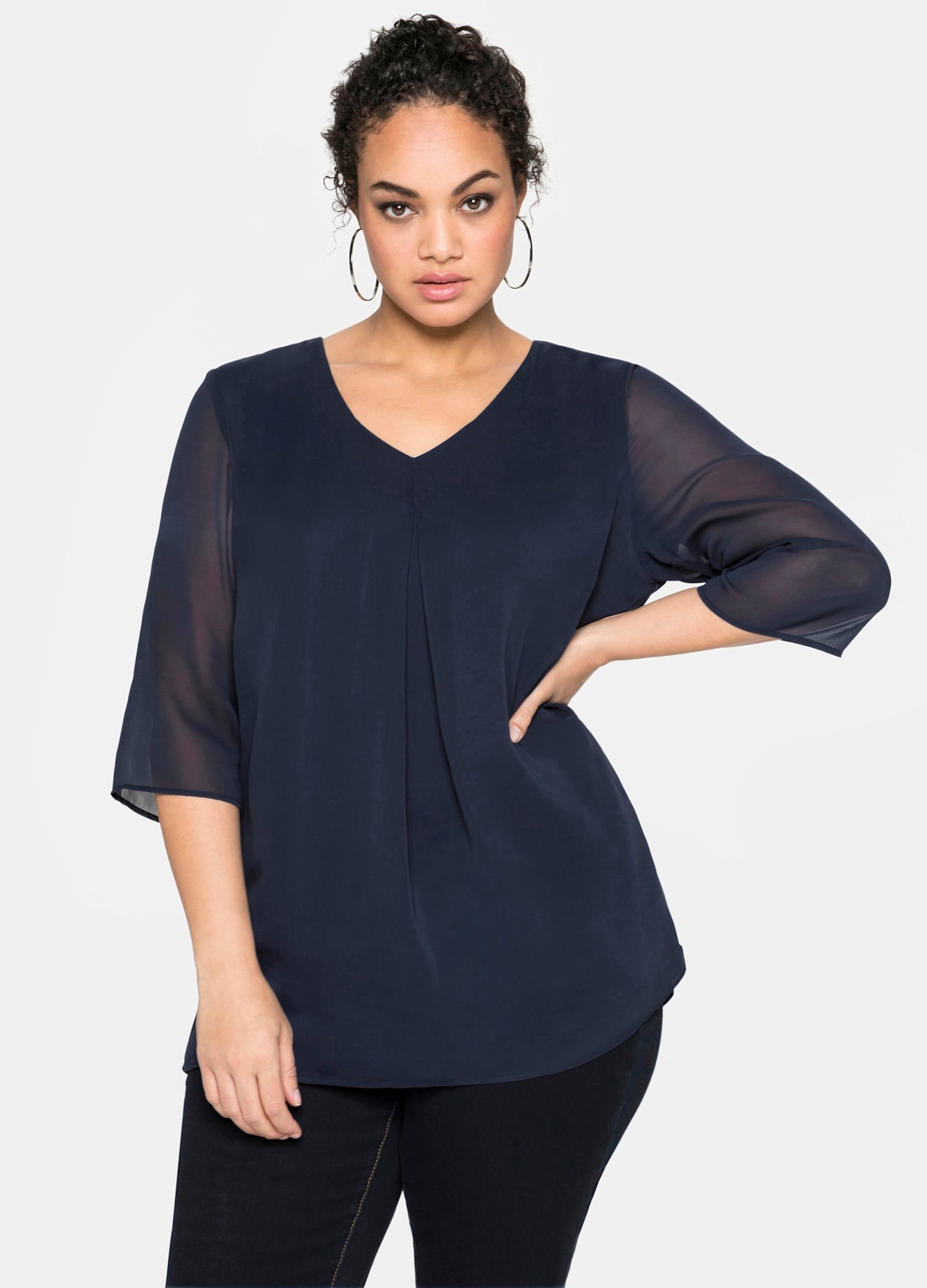 Sheego Chiffonbluse