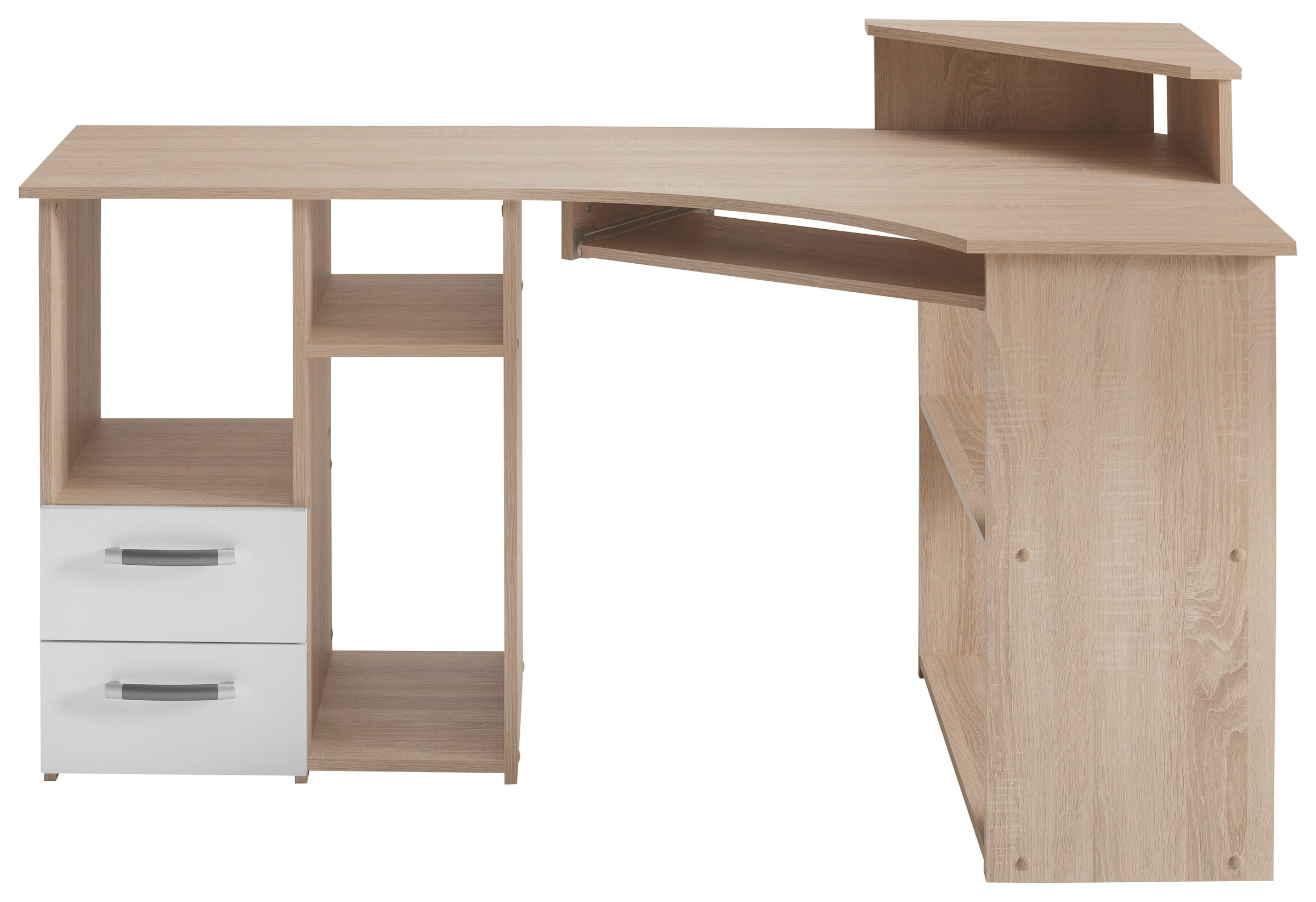Online im Möbelfabrik mit Schreibtisch VOGL Towerfach und cm, Shop OTTO »Sam«, 137 Breite Tastaturauszug