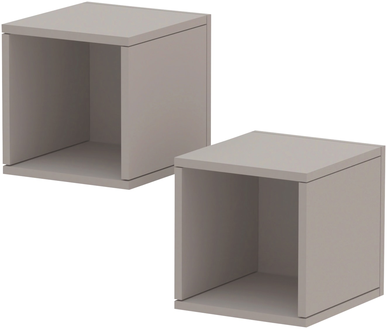 Home affaire Wandregal »Infinity« Set, 2 kleine Würfelregale, 2 Stk. tlg. Würfelregal 2er-Set, Breite 28 cm, Höhe 29 cm