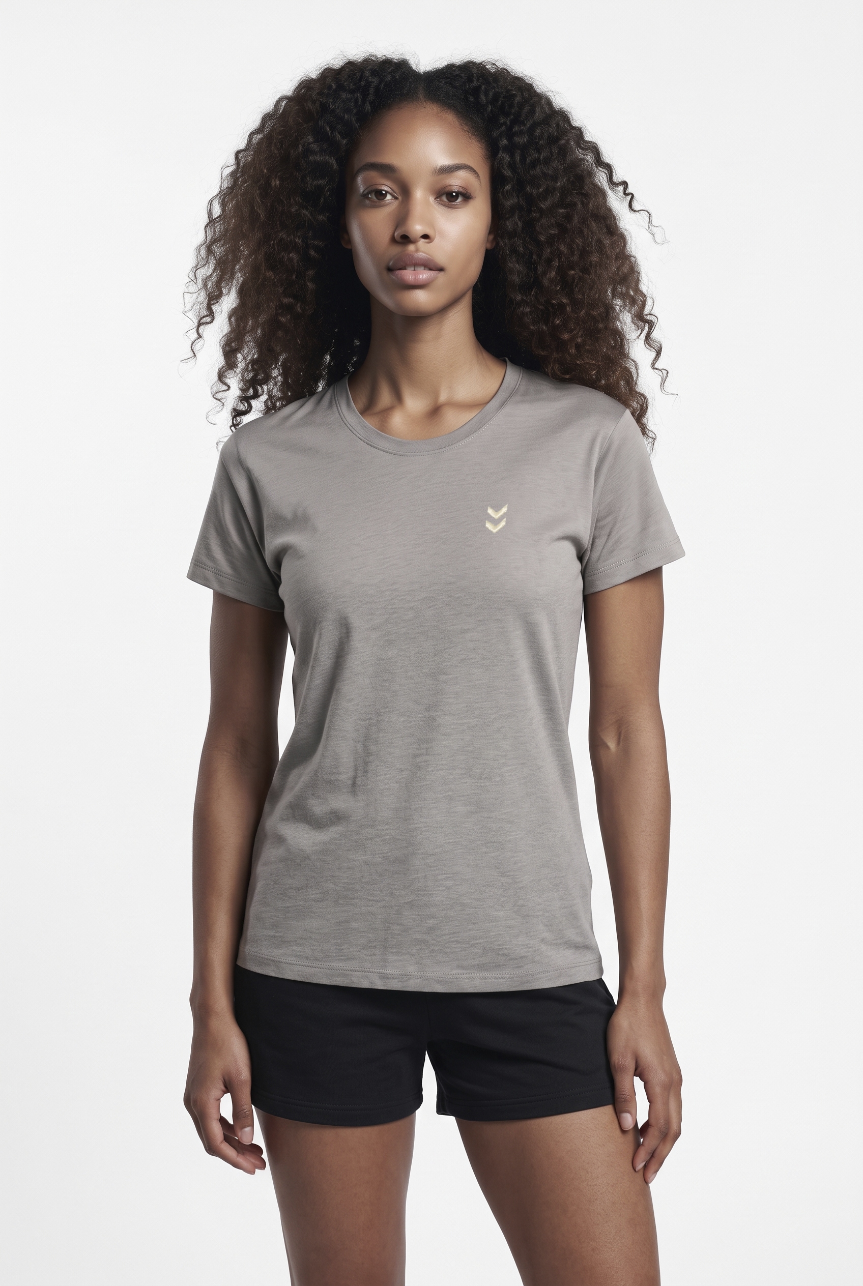 hummel T-Shirt »HMLPULSE W T-SHIRT« mit geradem Abschluss, Kurzarm-Design, ohne Kragen, normale Passform