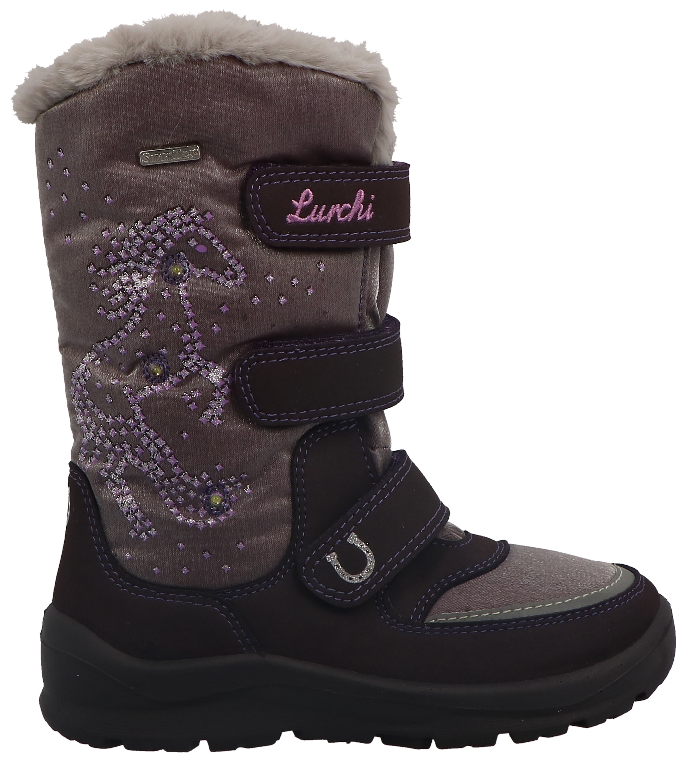 Lurchi Winterstiefel »Kalina-SYMPATEX Blinkschuh«, Winterboots mit Blinkfunktion, Größenschablone zum Download