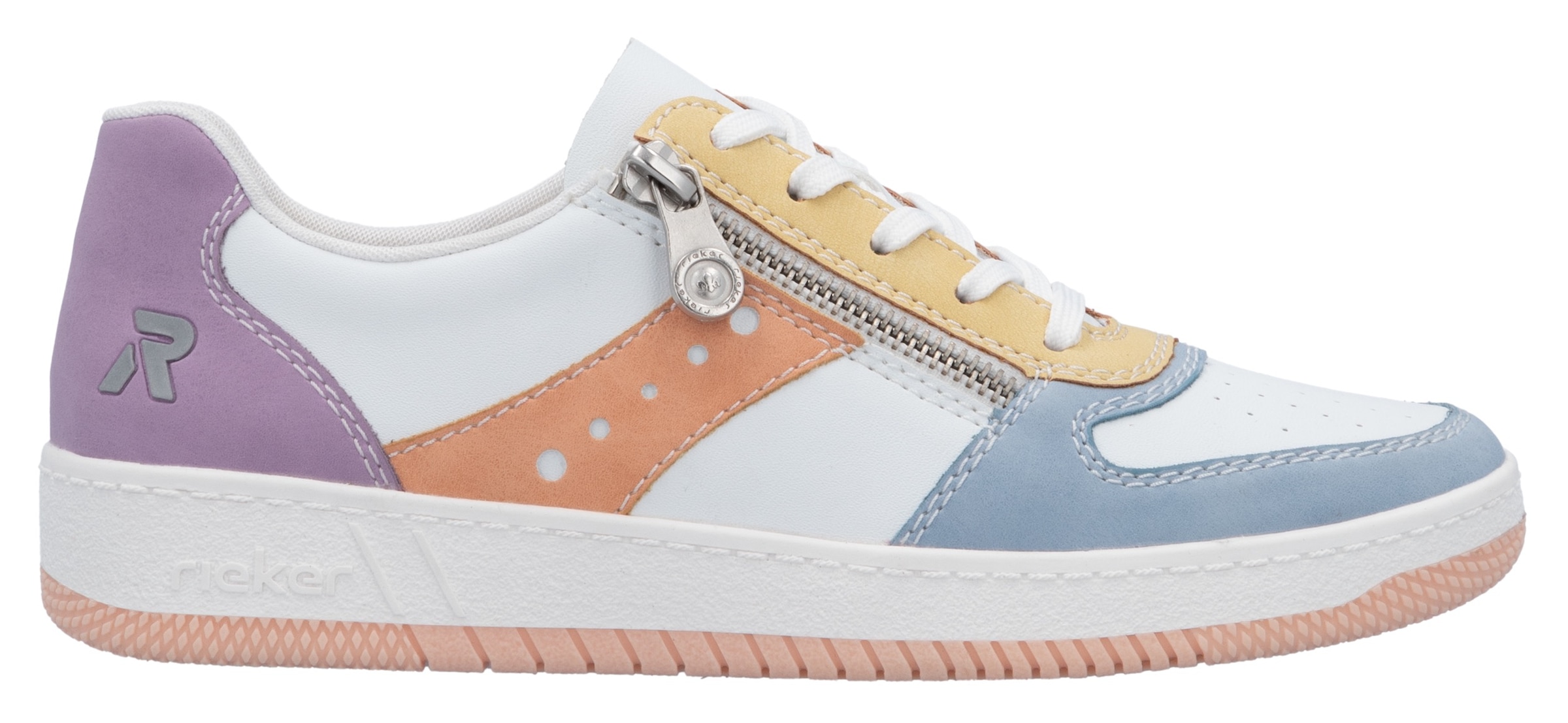 RIEKER Sport Sneaker, in aktueller Farbkombination, Freizeitschuh, Halbschuh, Schnürschuh