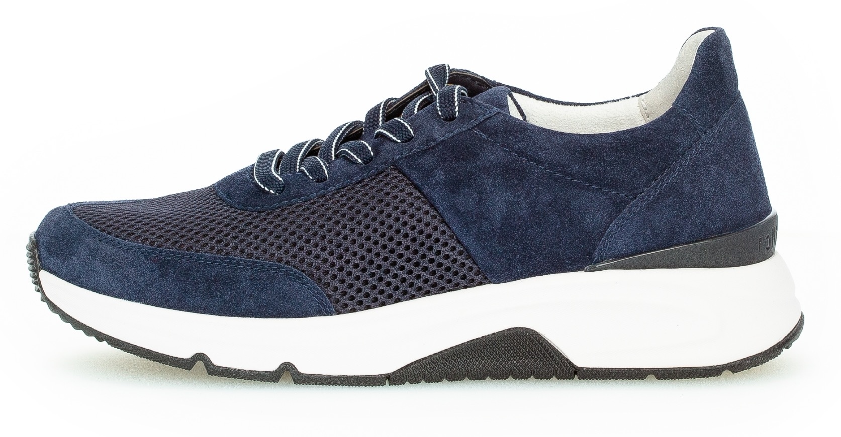 Gabor Rollingsoft Keilsneaker, Freizeitschuh, Halbschuh, Schnürschuh, Logoschriftzug an der Ferse
