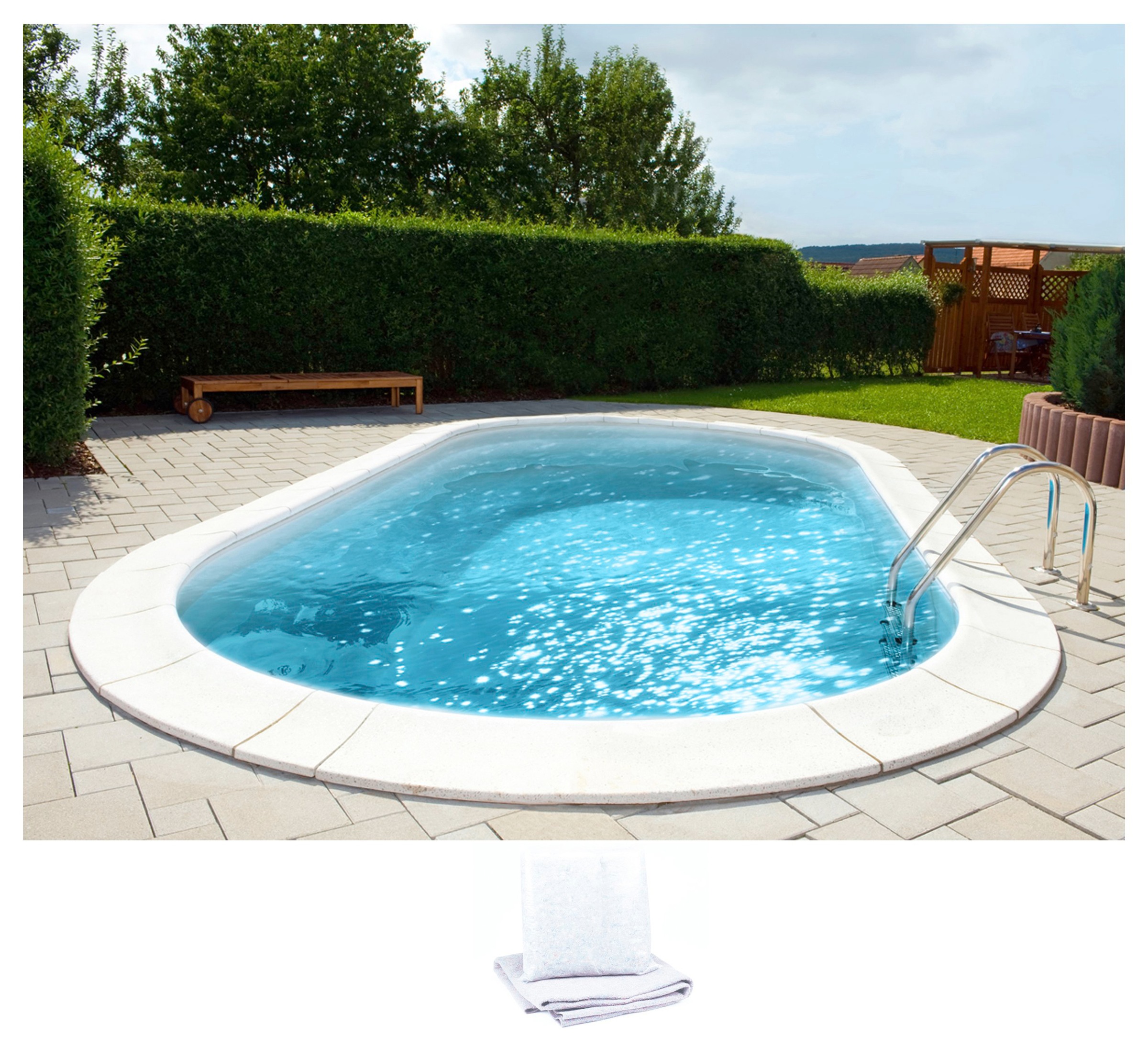 BWT MY POOL Ovalpool, (Set, 2 tlg.), BxLxH: 360x623x120 cm