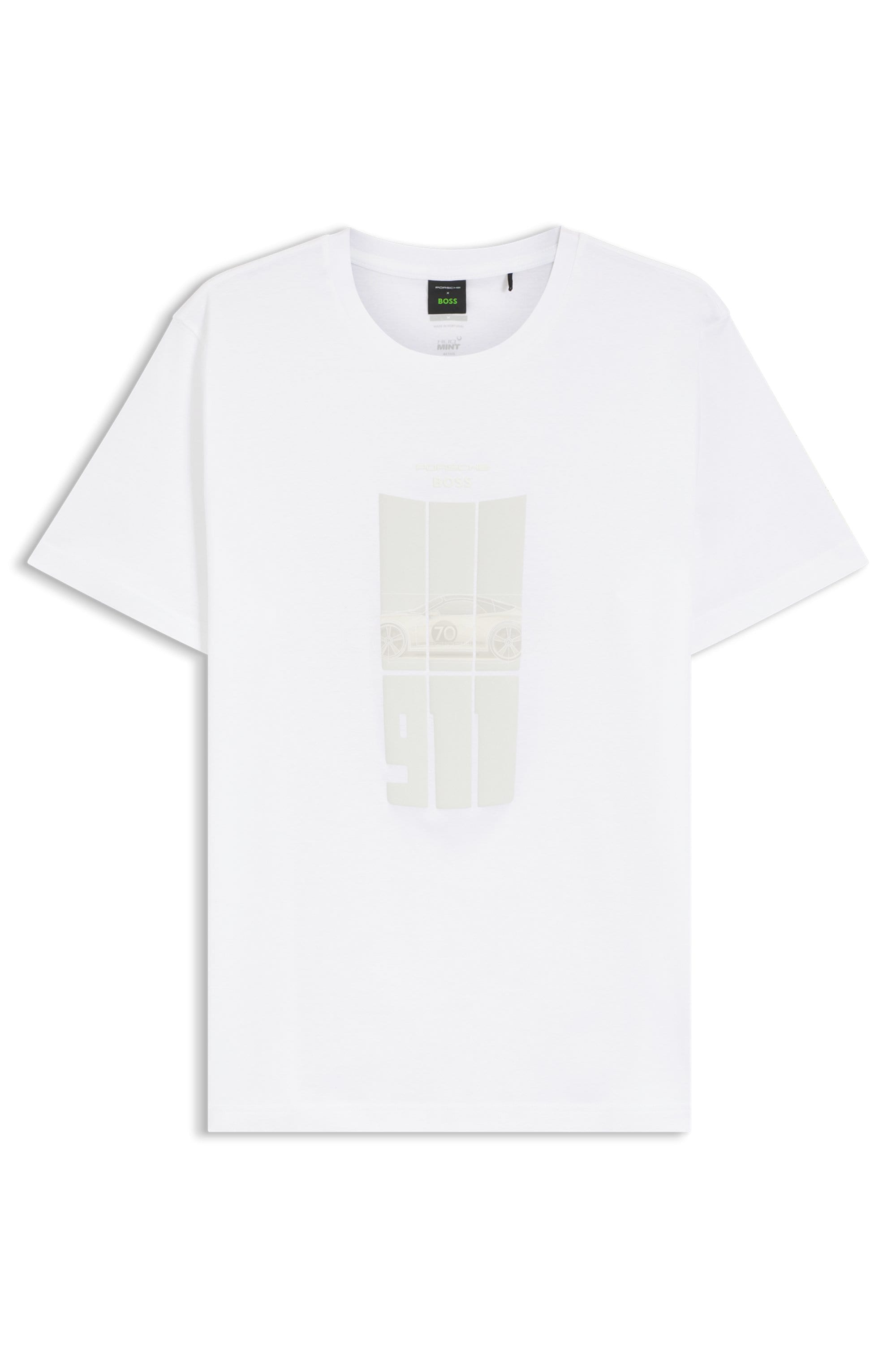 BOSS GREEN T-Shirt »Porsche Spirit 70 Capsule Collection« Premium Herrenmode Innovative Geruchskontroll-Technologie HEIQ MINT