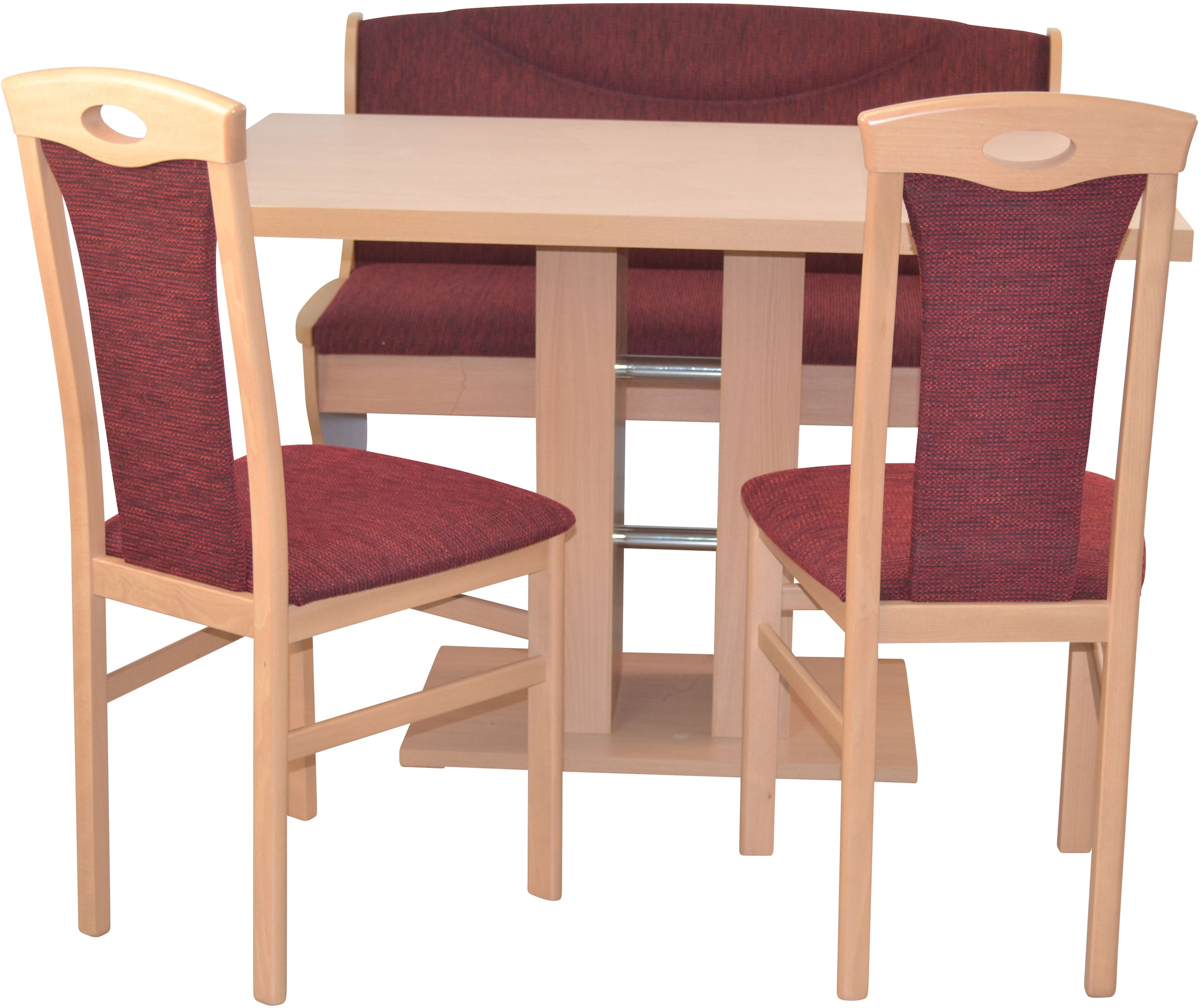 Essgruppe »4tlg. Tischgruppe«, (Spar-Set, 4 tlg., 4tlg. Tischgruppe), Stühle montiert