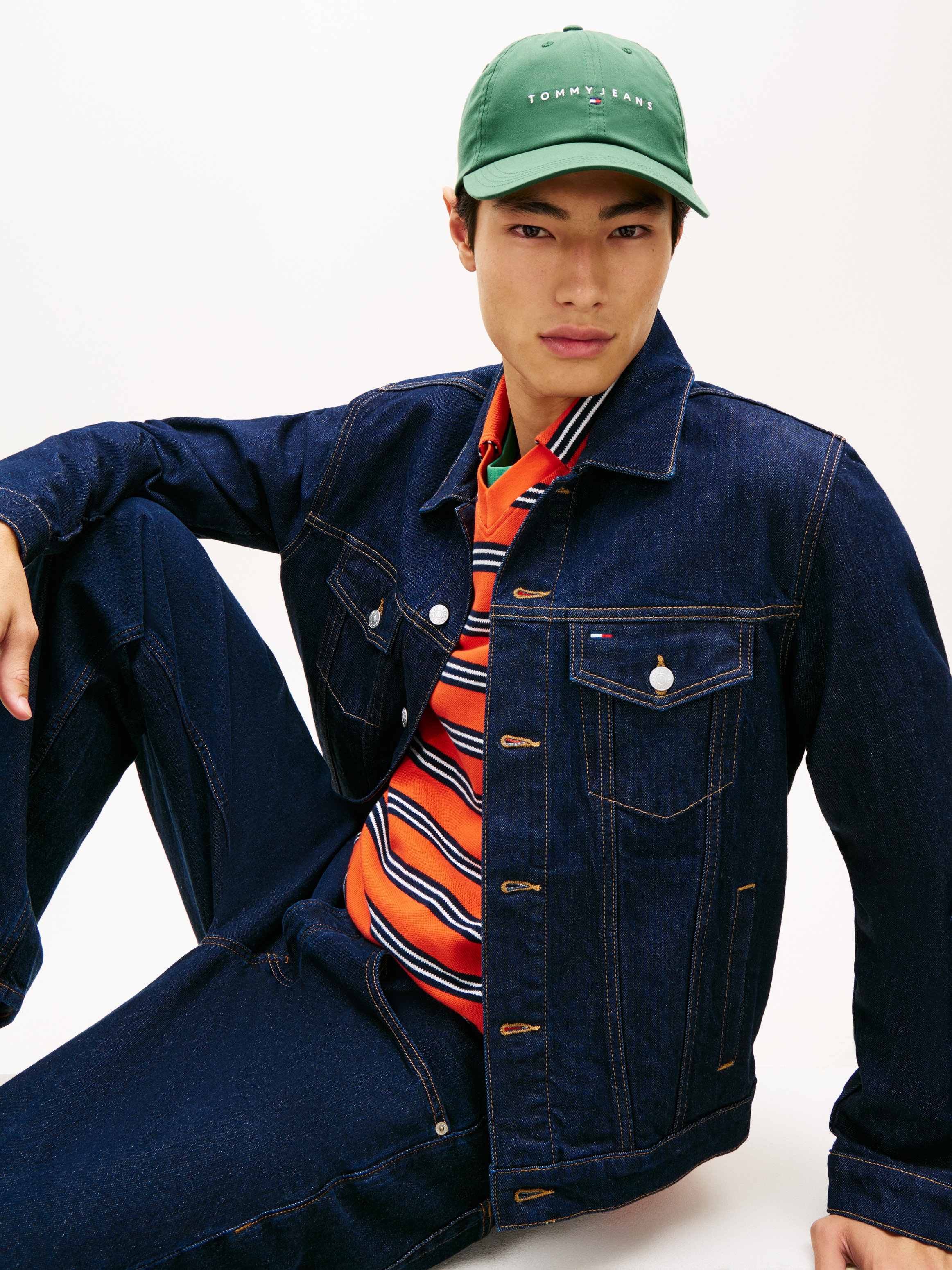 Tommy Jeans Baseball Cap »TJM LINEAR LOGO« Regular fit mit festem Schirm