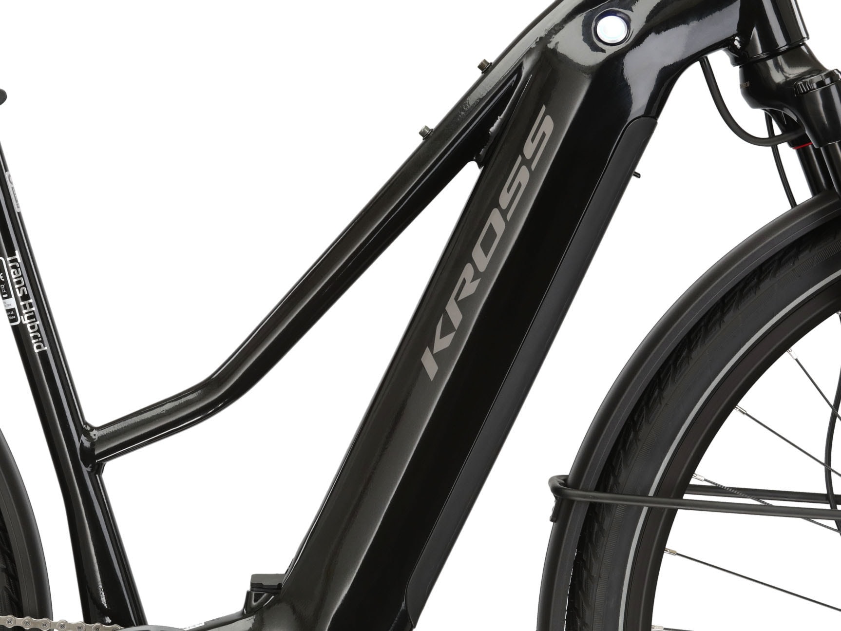 Kross »E-Trekkingrad Trans Hybrid 6.0 28 Zoll schwarz« 10 Gang Shimano DEORE XT T8000 Schaltwerk Kettenschaltung Mittelmotor 250 W Pedelec, Elektrofahrrad für Damen
