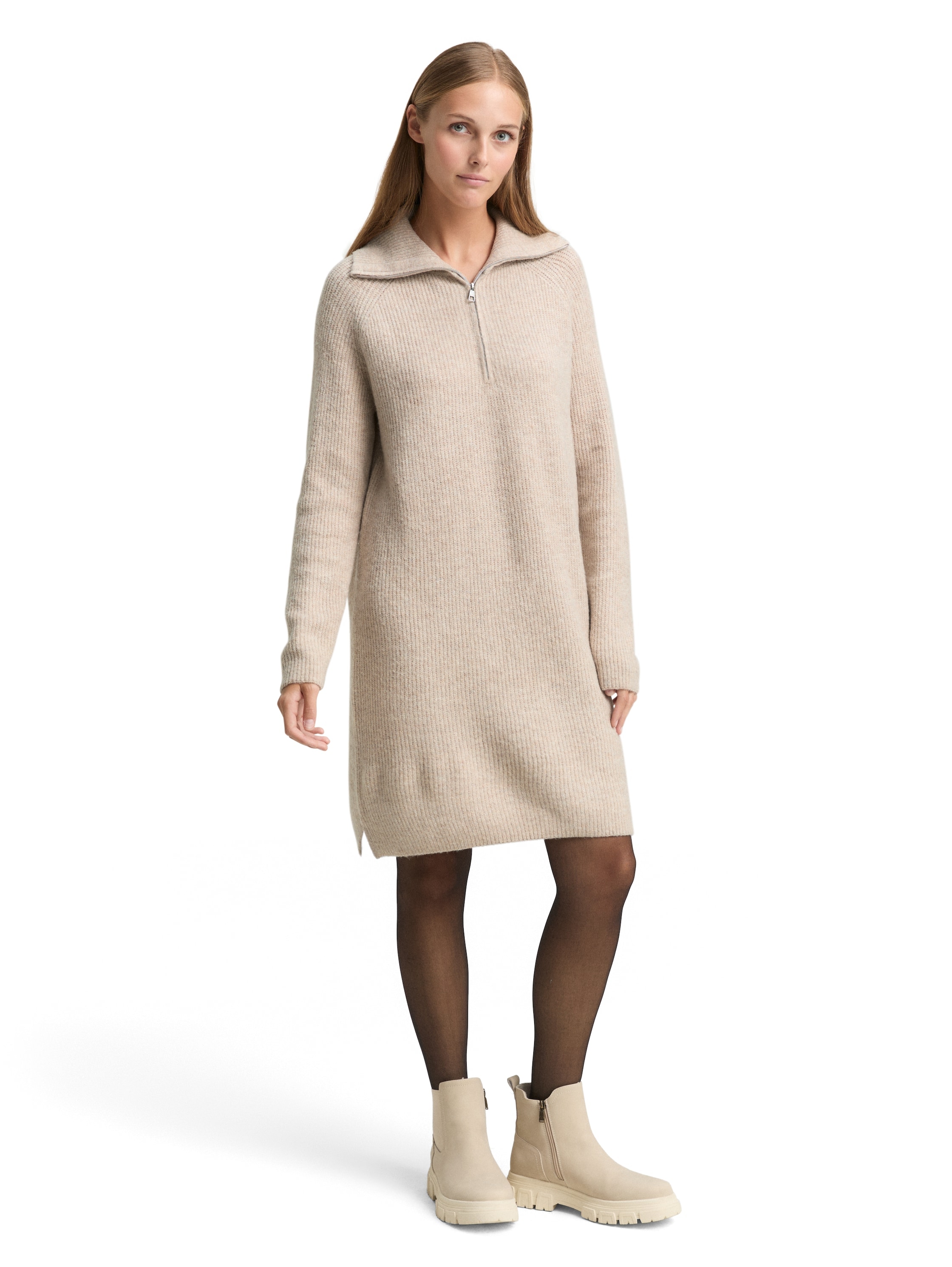 TOM TAILOR Denim Strickkleid mit Struktur