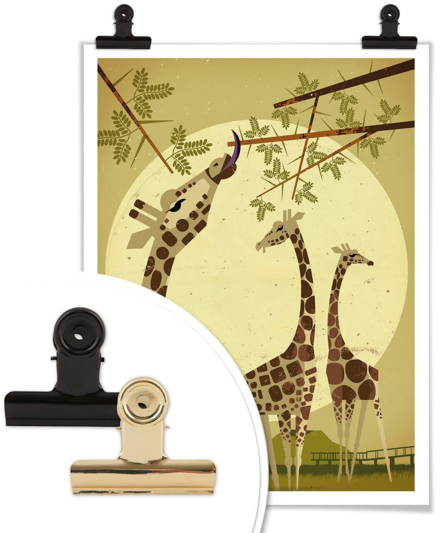 Wall-Art Poster »Giraffes«, Tiere, (1 OTTO Bild, online Wandposter Poster, bei Wandbild, St.), kaufen