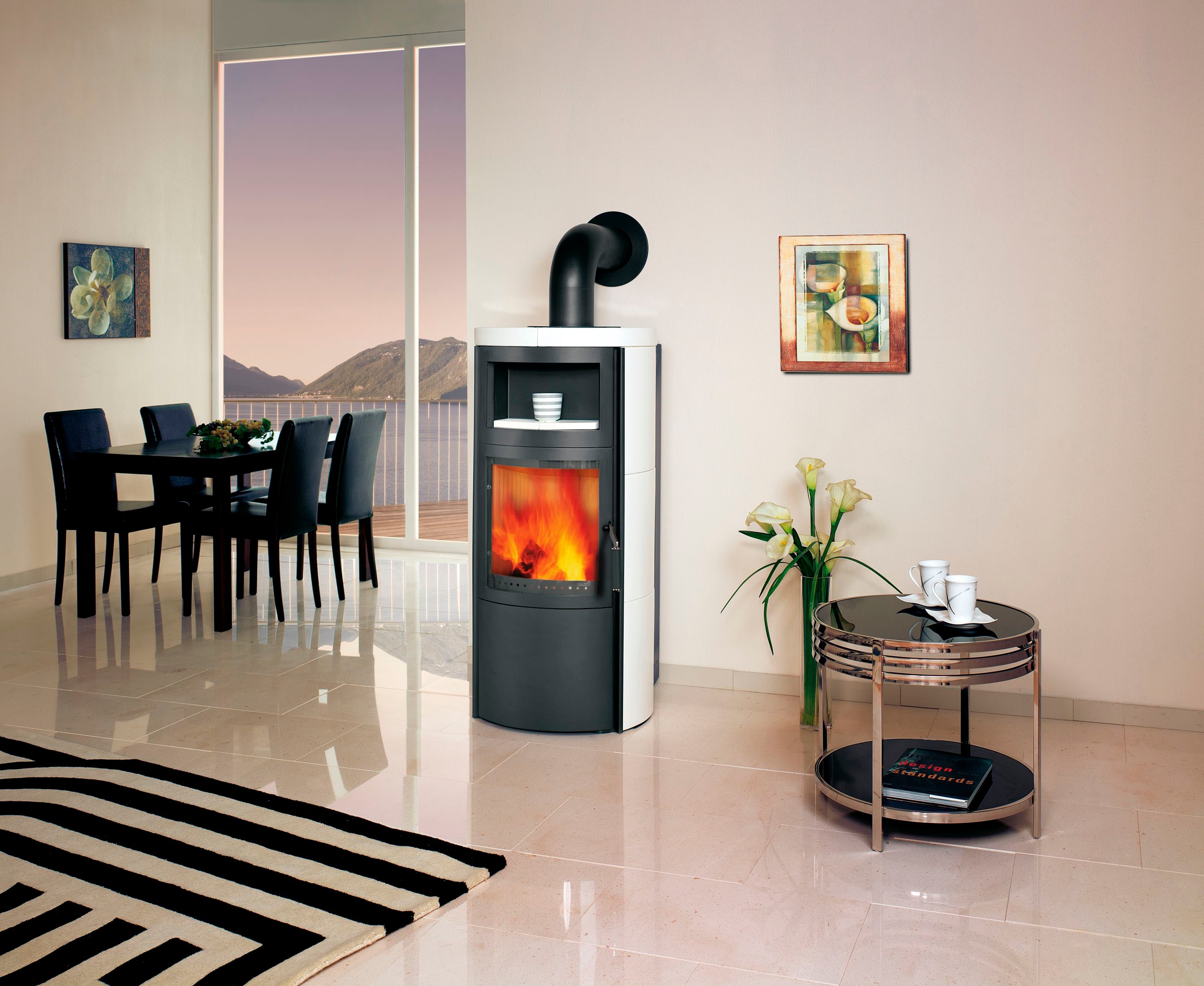 HARK Kaminofen »»Vito WW GT ECOplus 8,4 KW««, creme-weiss