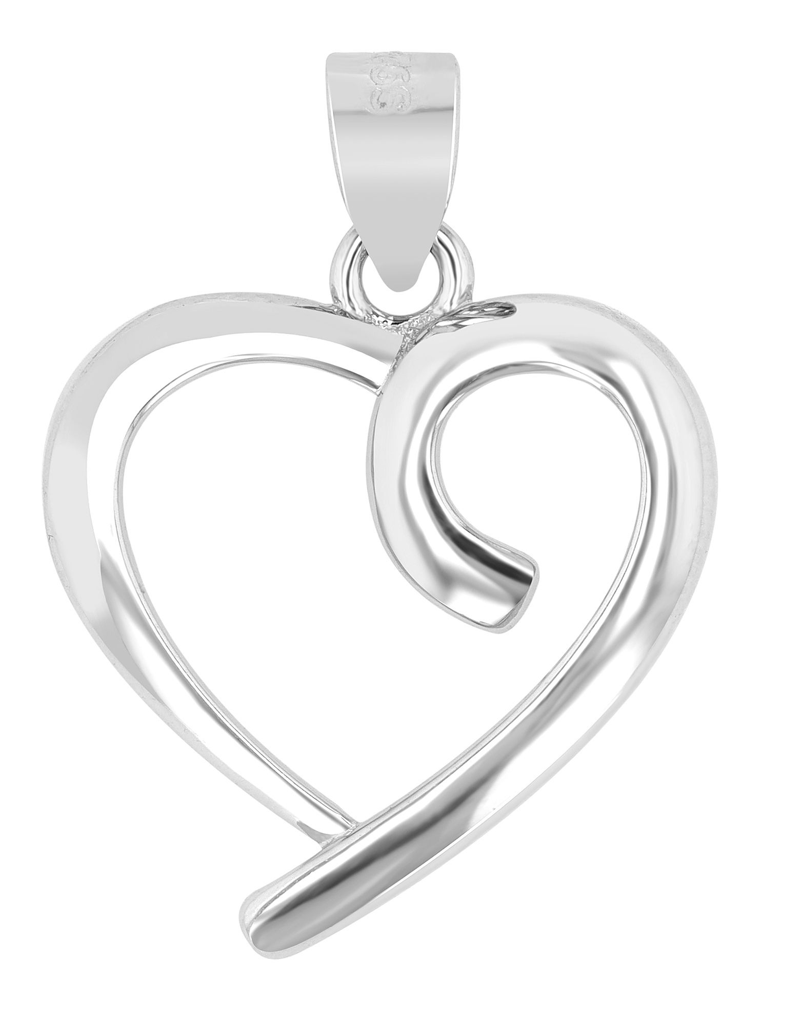 Adelia´s Herzanhänger »Damen Anhänger ¿ Herz Herzanhänger aus 925 Silber«