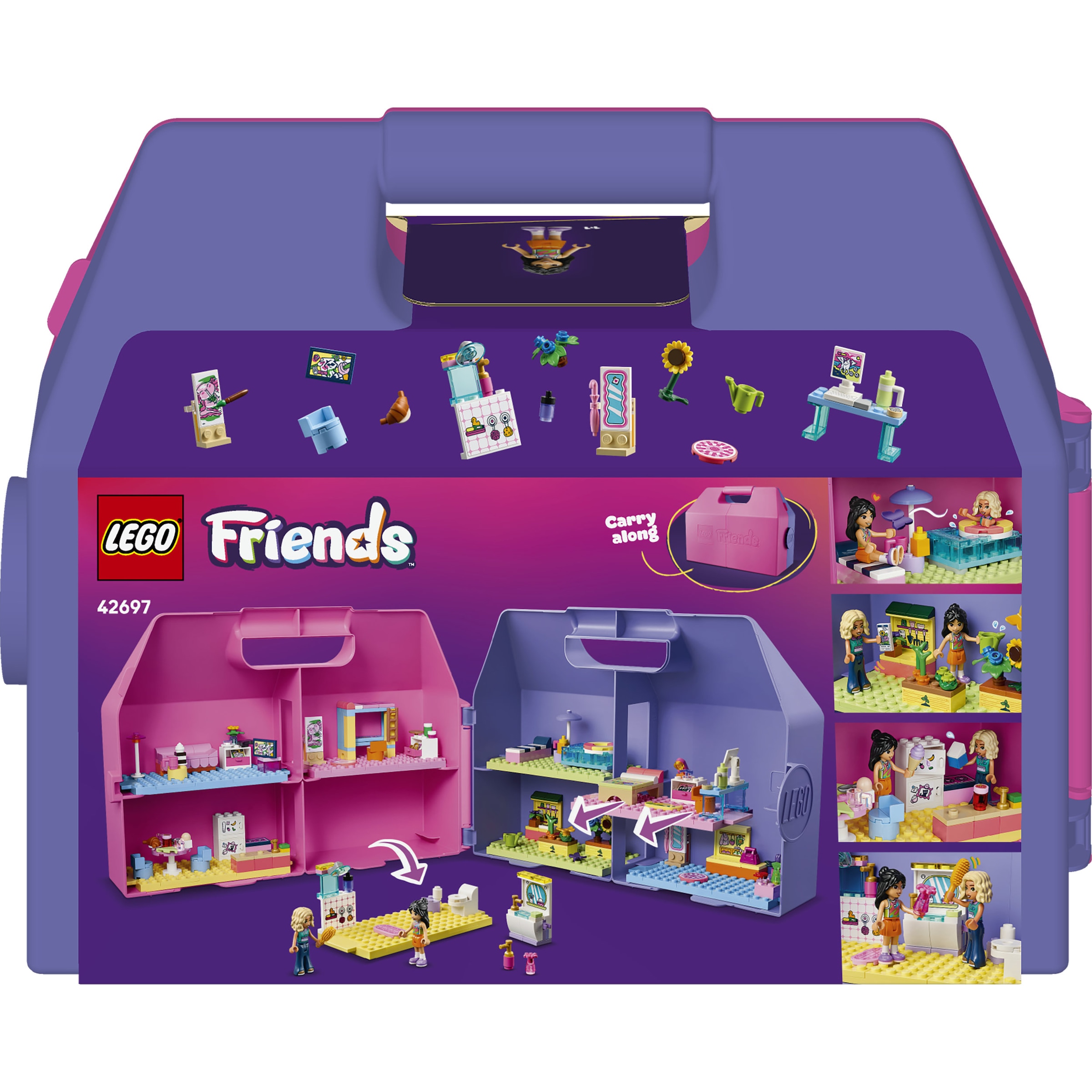LEGO® Konstruktionsspielsteine »Kreativer Puppenhauskoffer (42697), LEGO Friends« Made in Europe