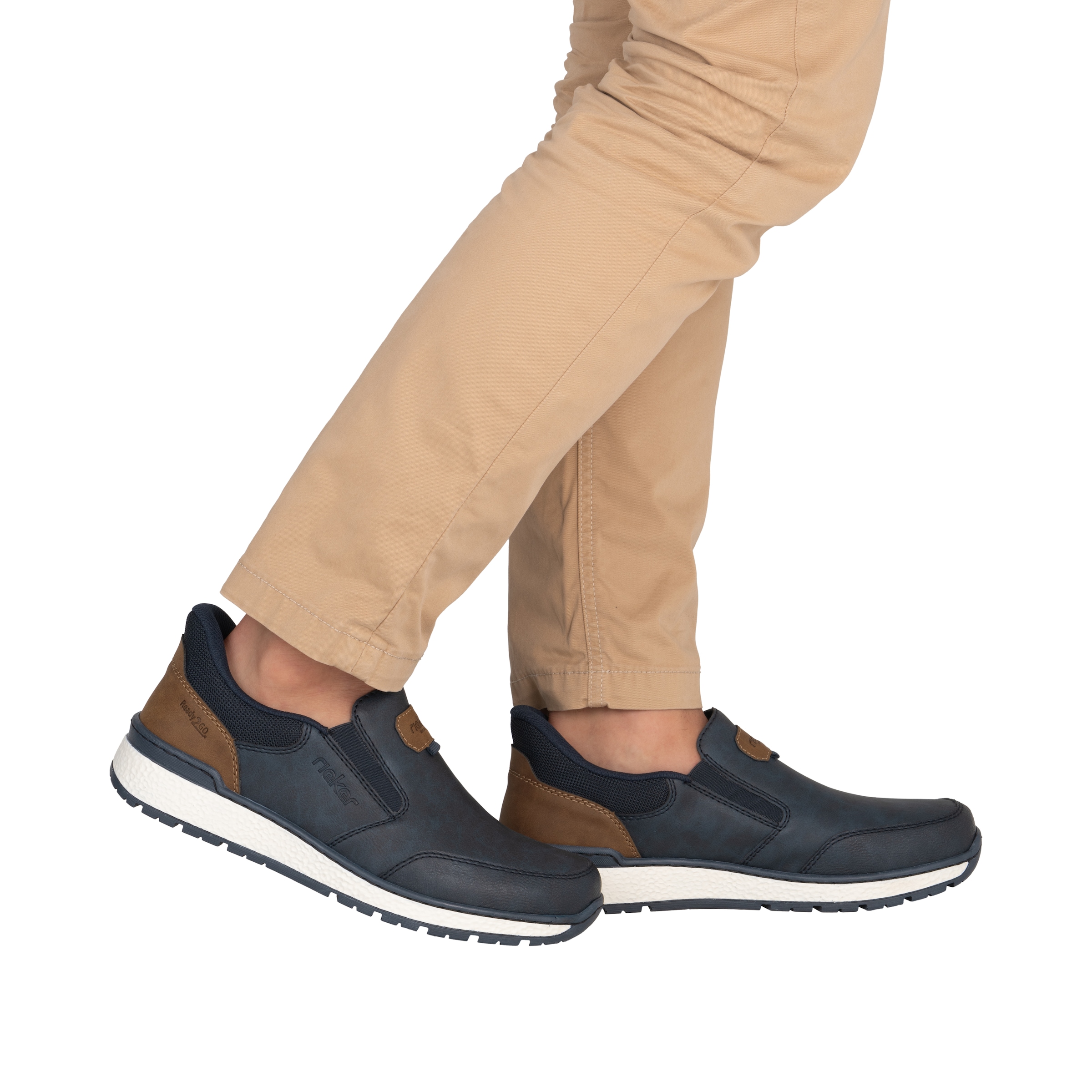 Rieker Slipper »Ready2GO«  Schlupfschuh, Halbschuh, Slip-on Sneaker mit Stretcheinsätze