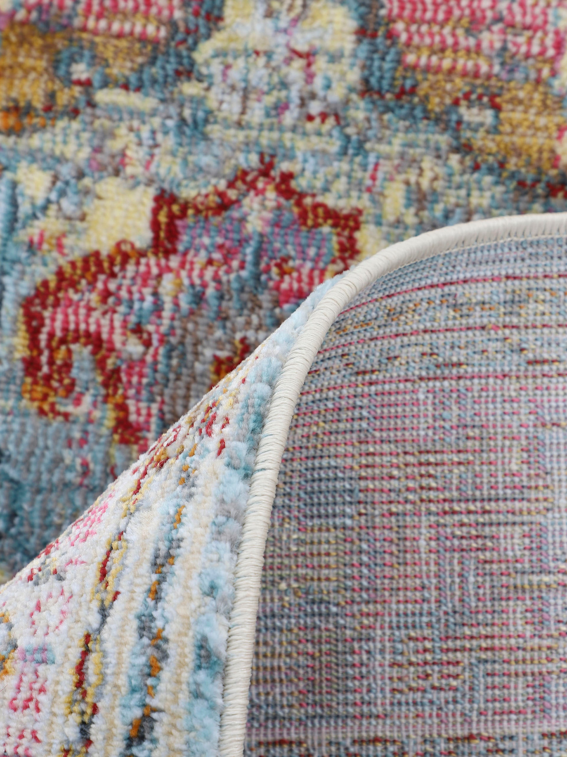 carpetfine Teppich »Esha«, rund, Look, schöner Wohnzimmer in OTTO Vintage Farbgebung, online bei Orient